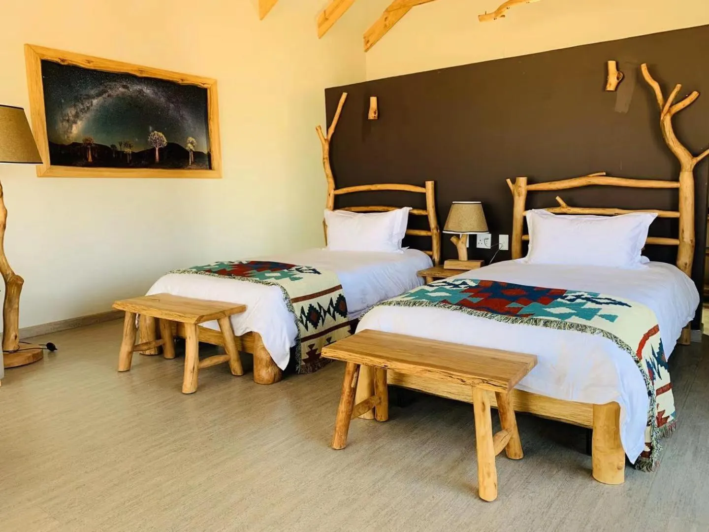 Bed in Agama Lodge