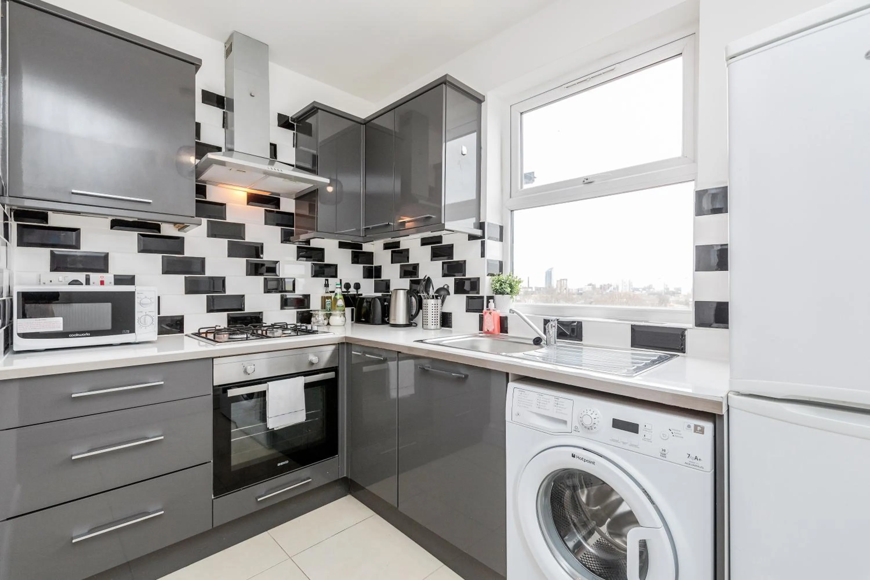 Kitchen or kitchenette in WelcomeStay Clapham Junction 2 Bedroom Apartment