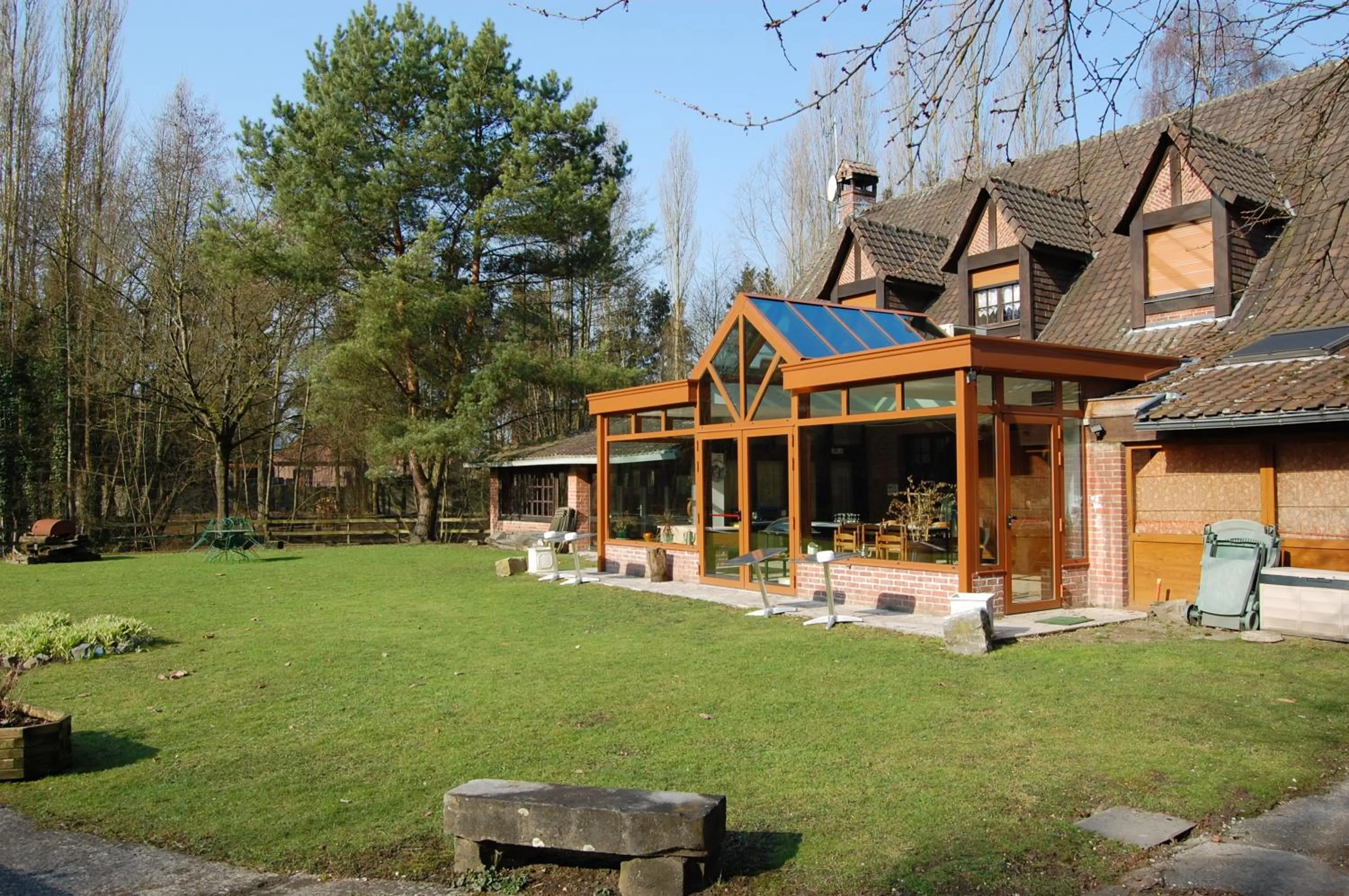 Facade/entrance in AUBERGE du BORD des EAUX - Demi-pension assurée sur réservation