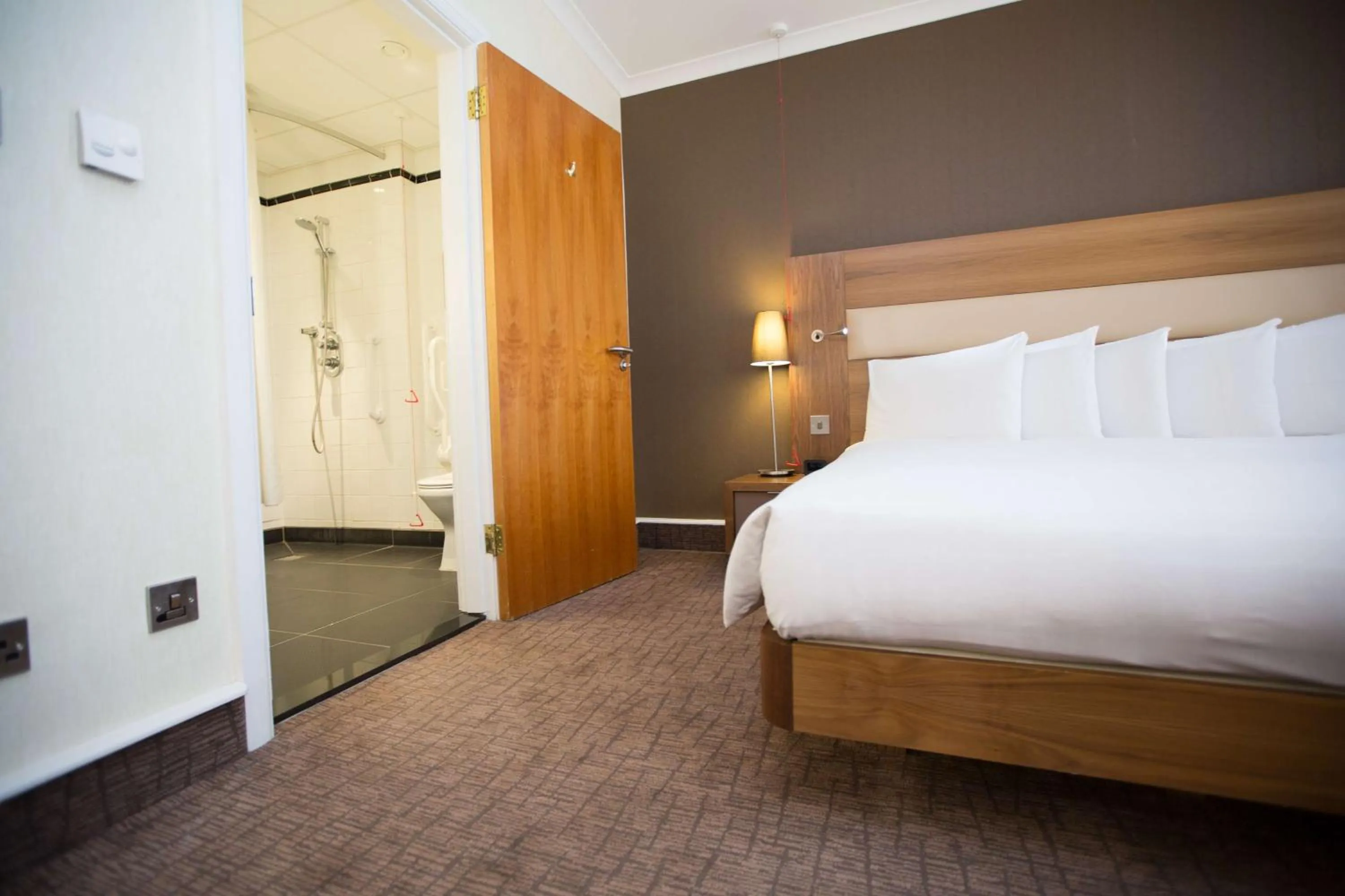 Bed in Hilton London Olympia
