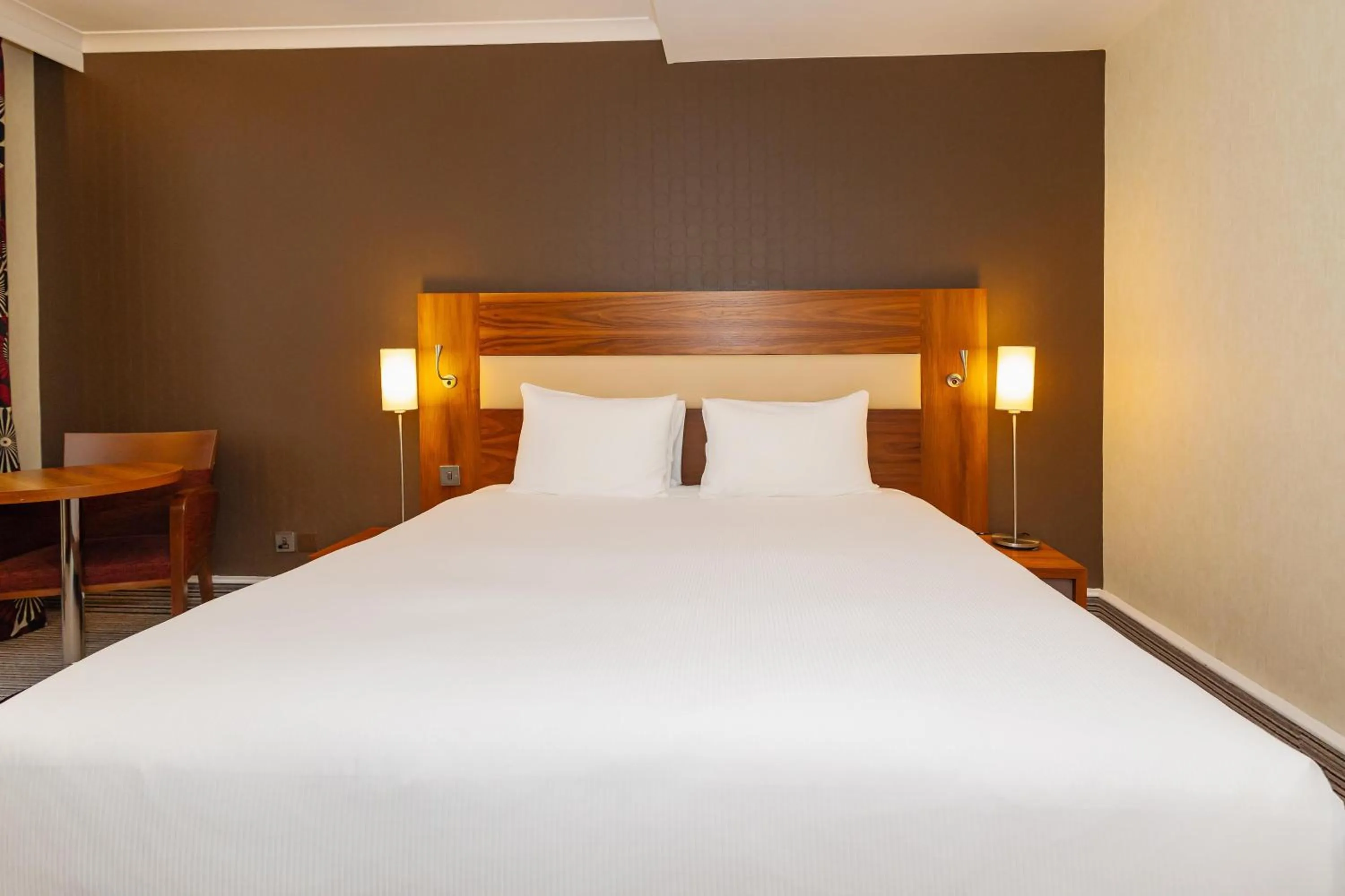 Bed in Hilton London Olympia