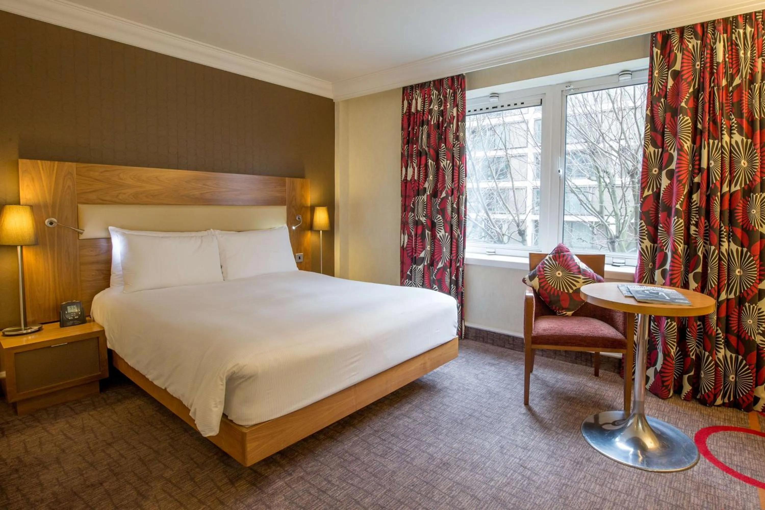 Bed in Hilton London Olympia