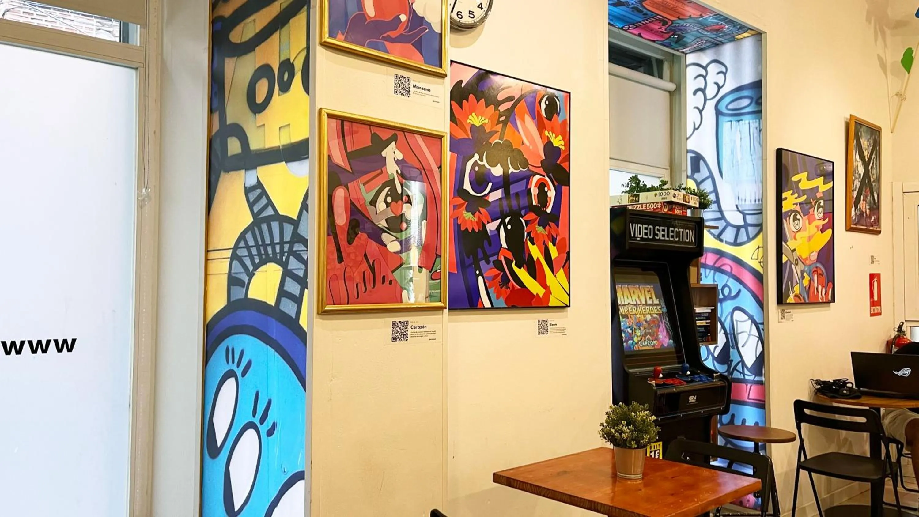 Living room in Way Hostel Madrid