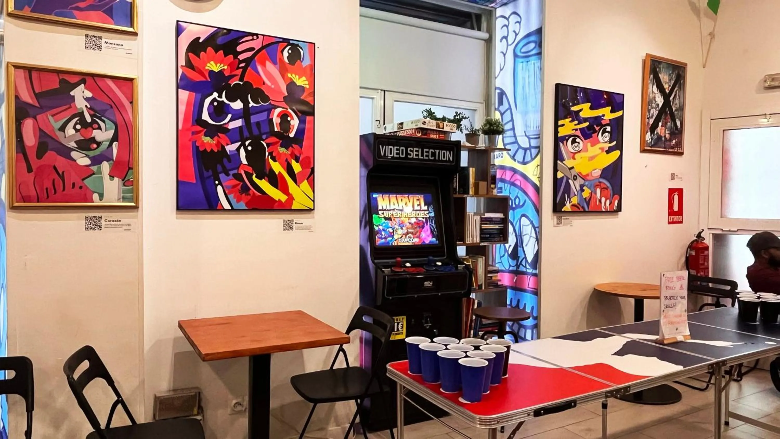 Game Room in Way Hostel Madrid