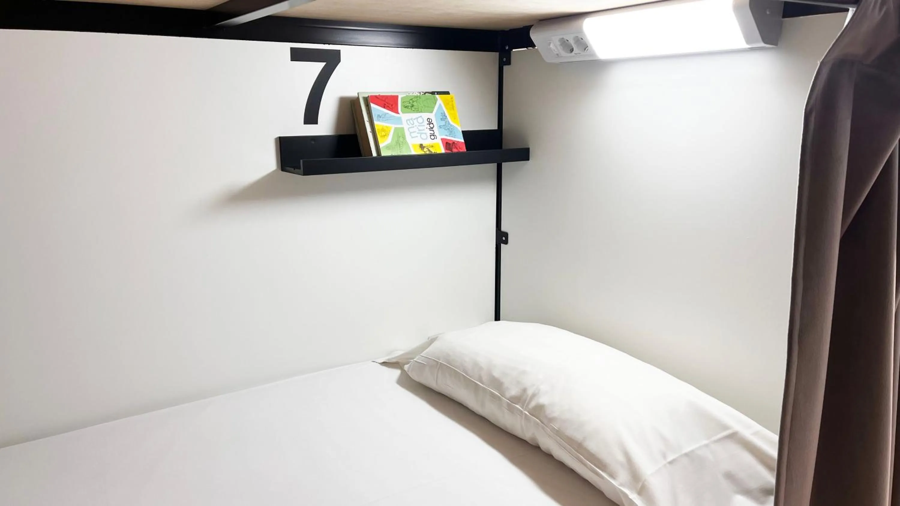 Decorative detail, Bed in Way Hostel Madrid