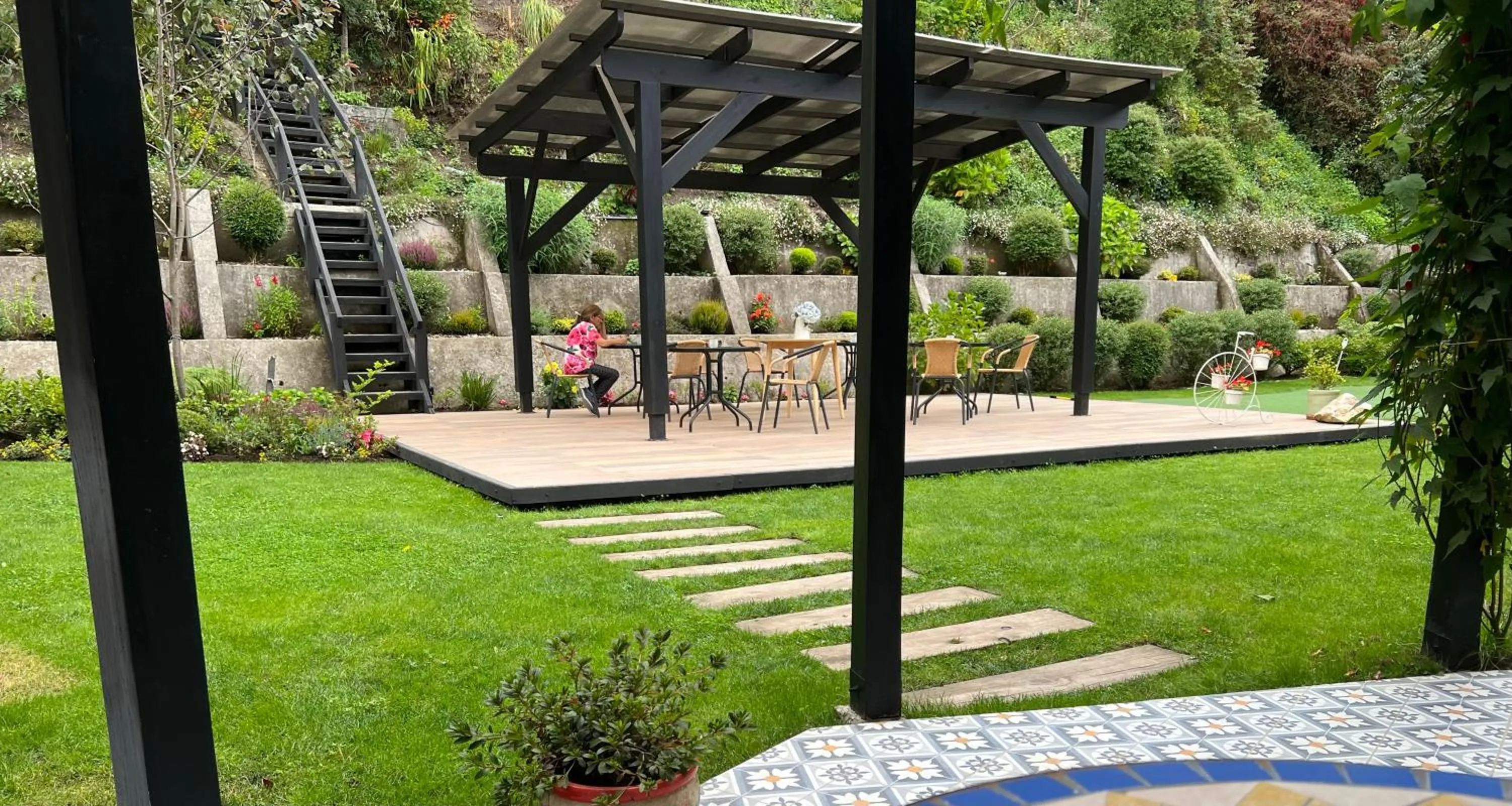 Garden view in Hotel Frutillar