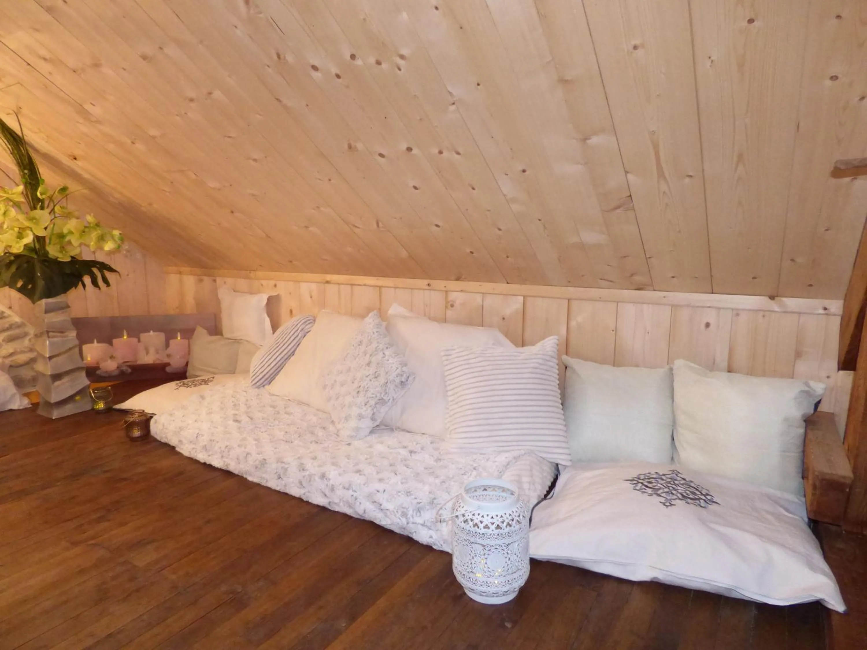 Bed in Chambres d'hôtes Chez Valérie Garage motos et vélos