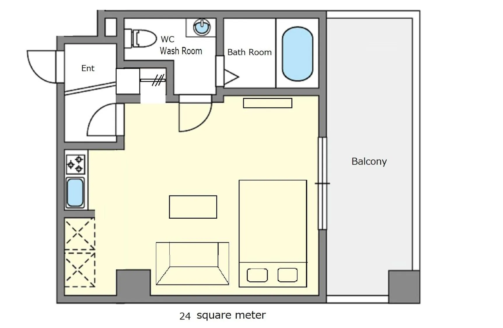 Floor plan in Forest inn Tenjinminami