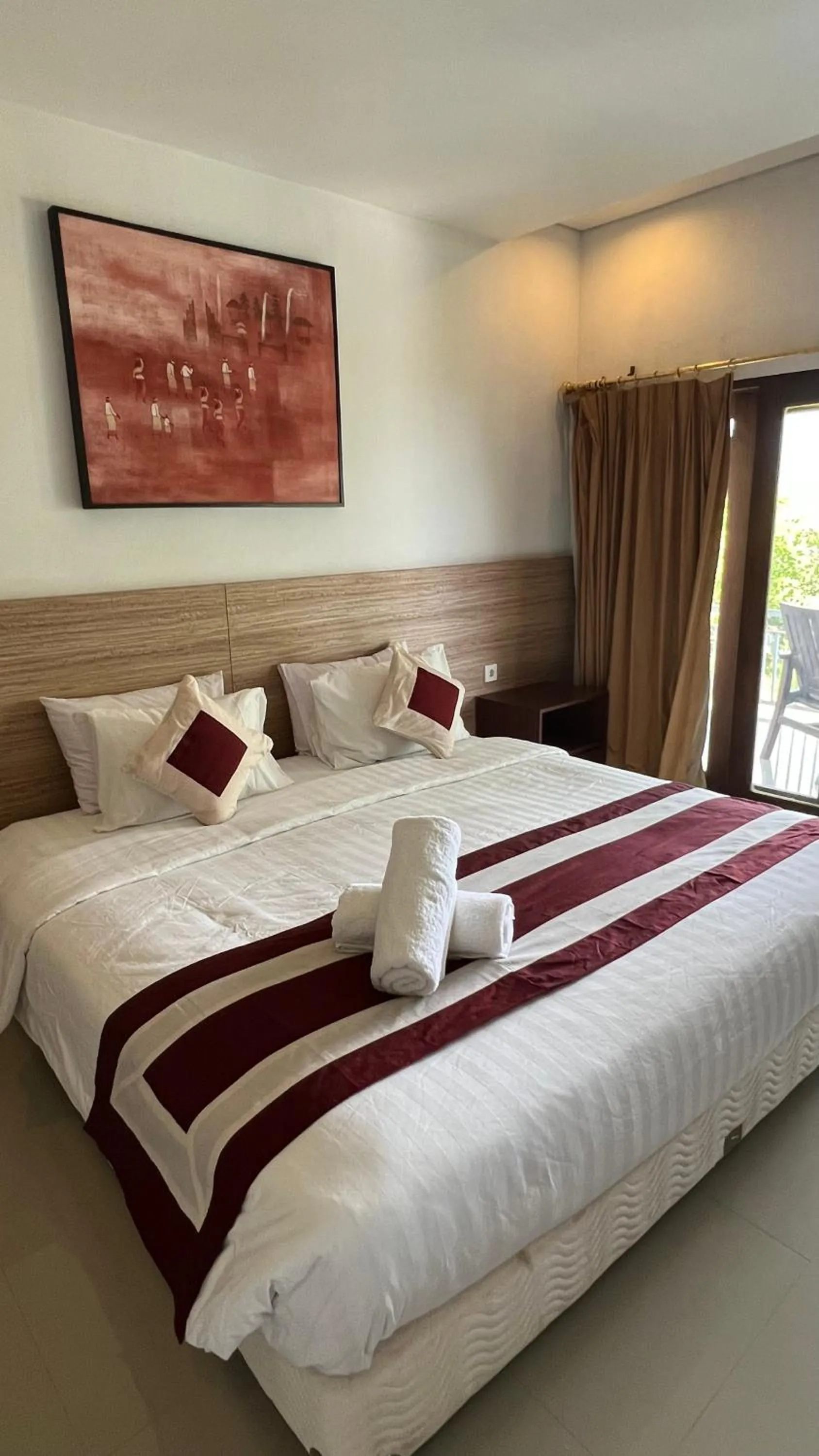 Bed in Mandhasativa Homestay