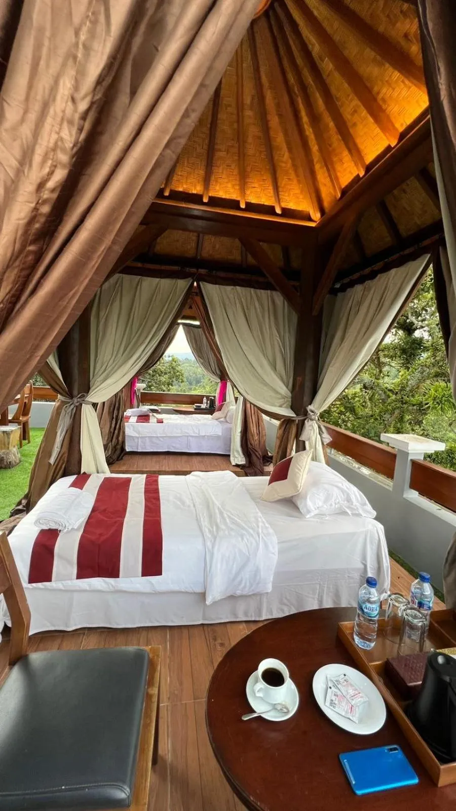 Bed in Mandhasativa Homestay