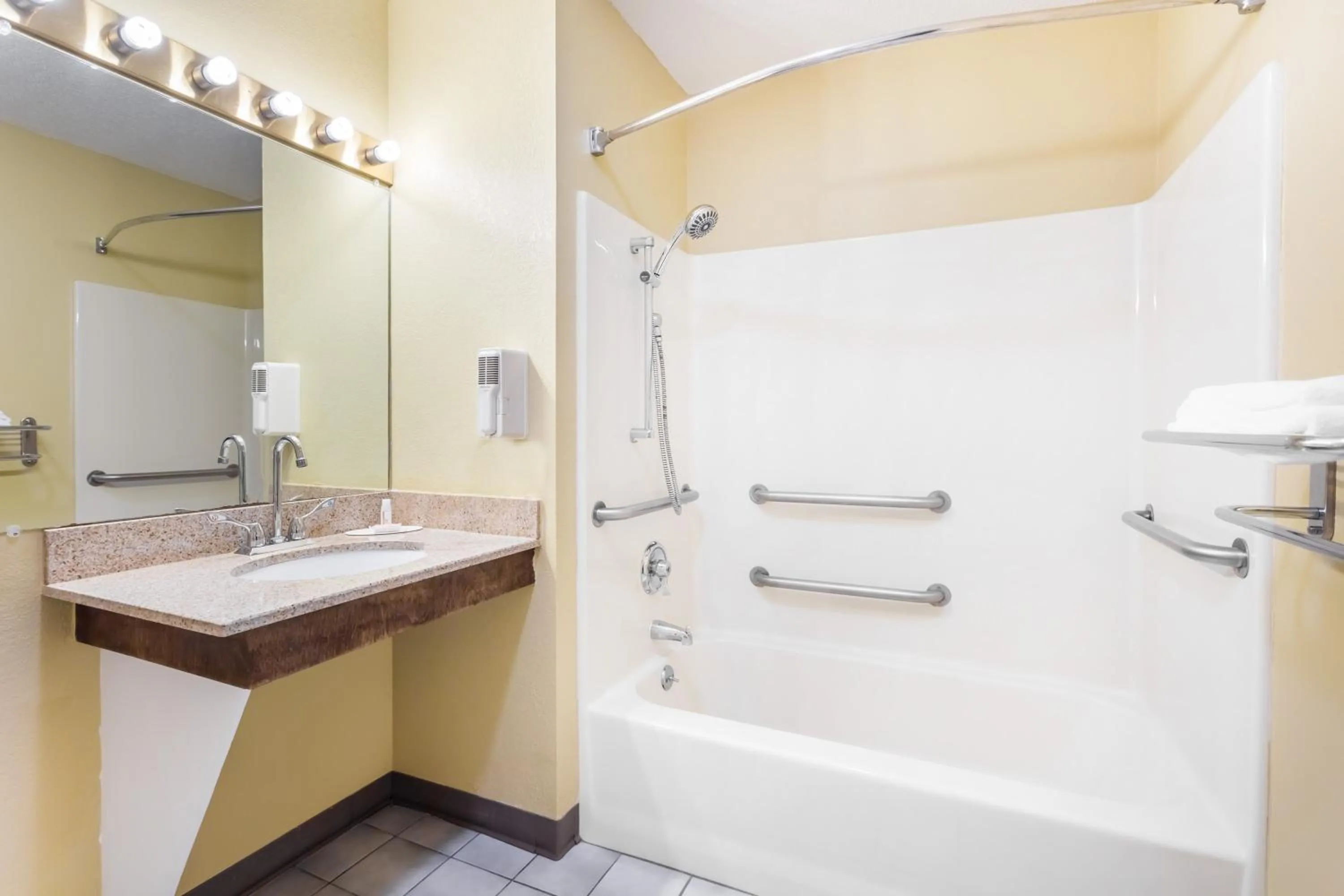 Bathroom in Days Inn by Wyndham Simpsonville