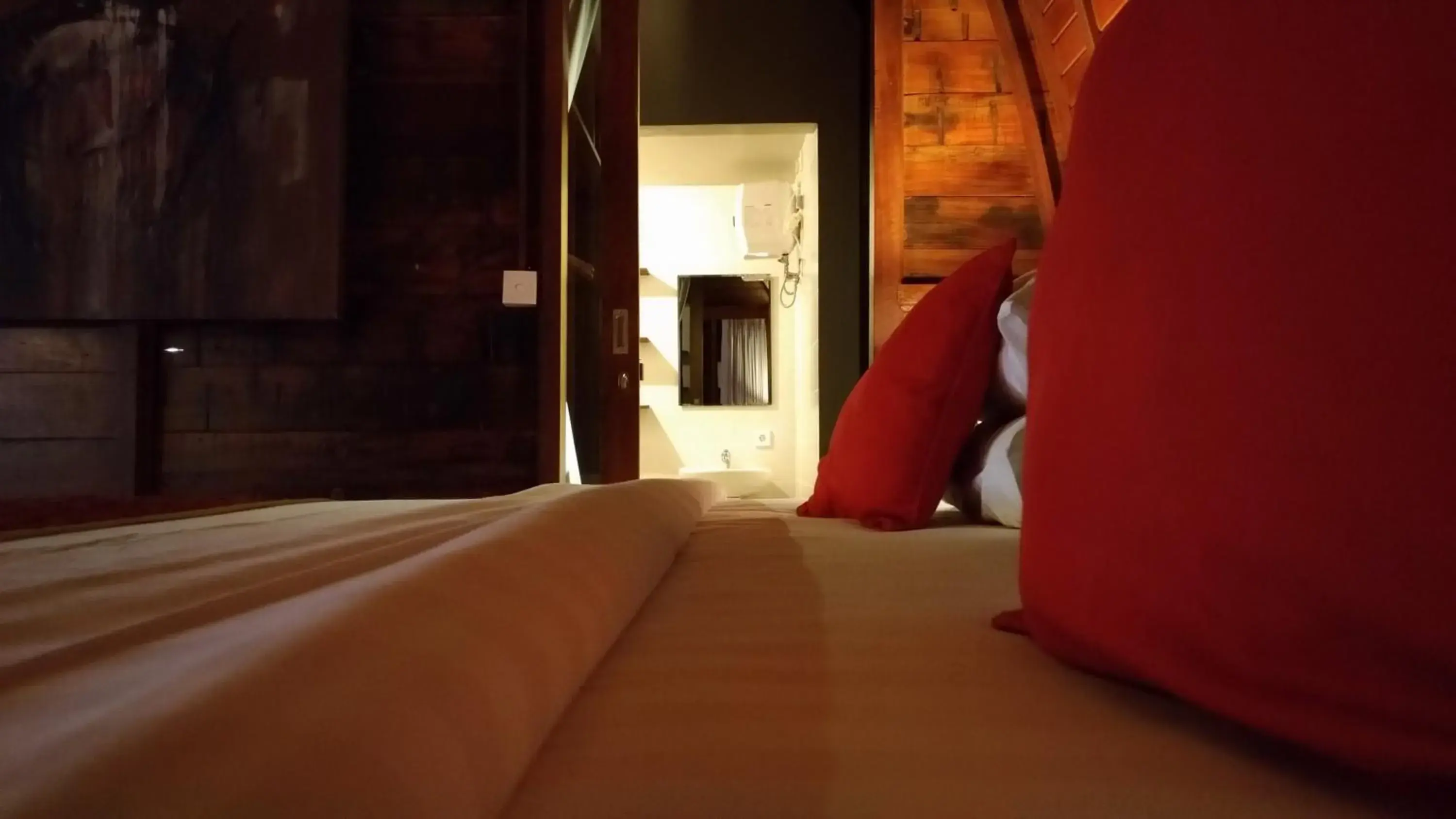 Bedroom, Bed in The Lumbung Wood Villa Bedroom, Bed in The Lumbung Wood Villa