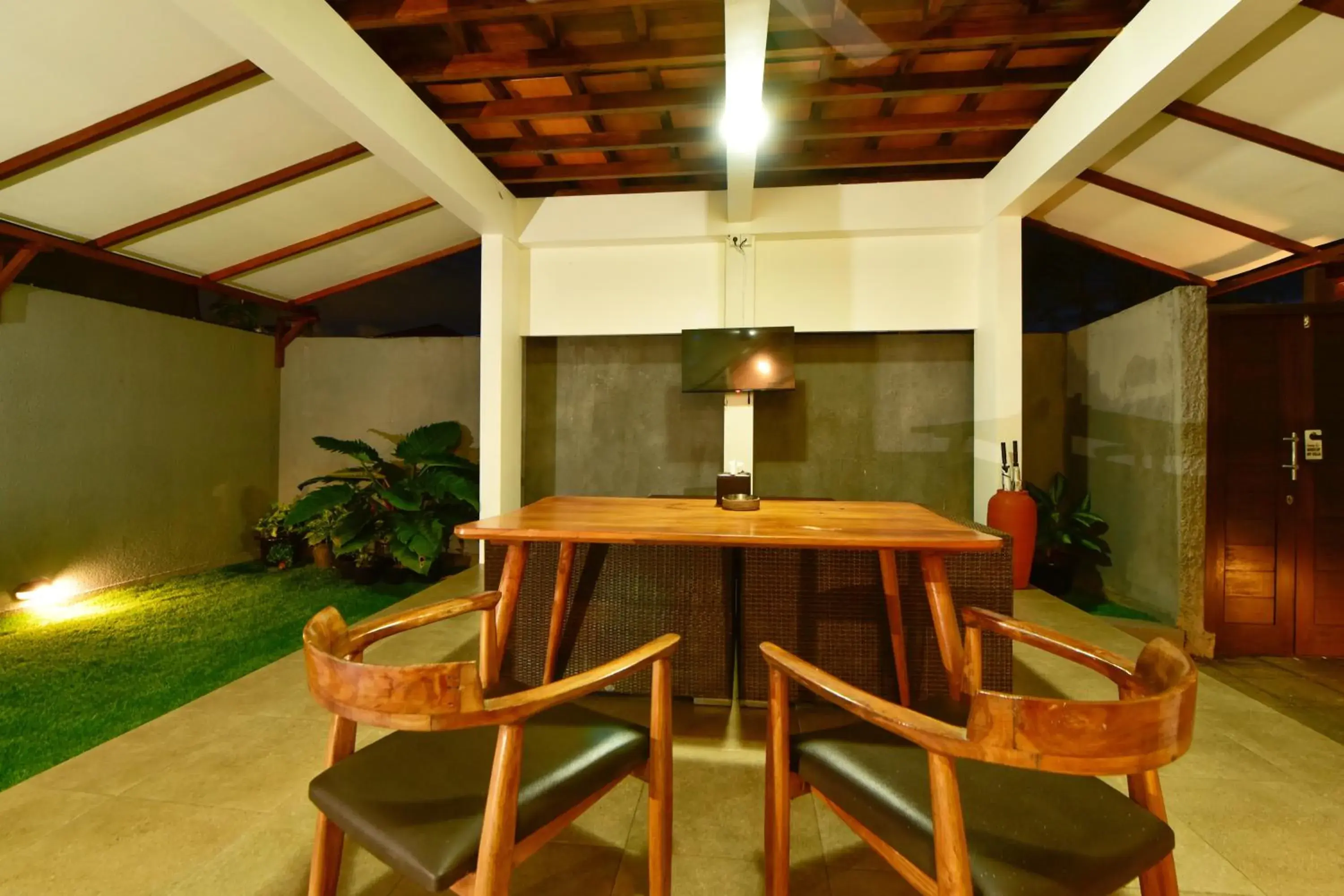 Living room in The Lumbung Wood Villa Living room in The Lumbung Wood Villa