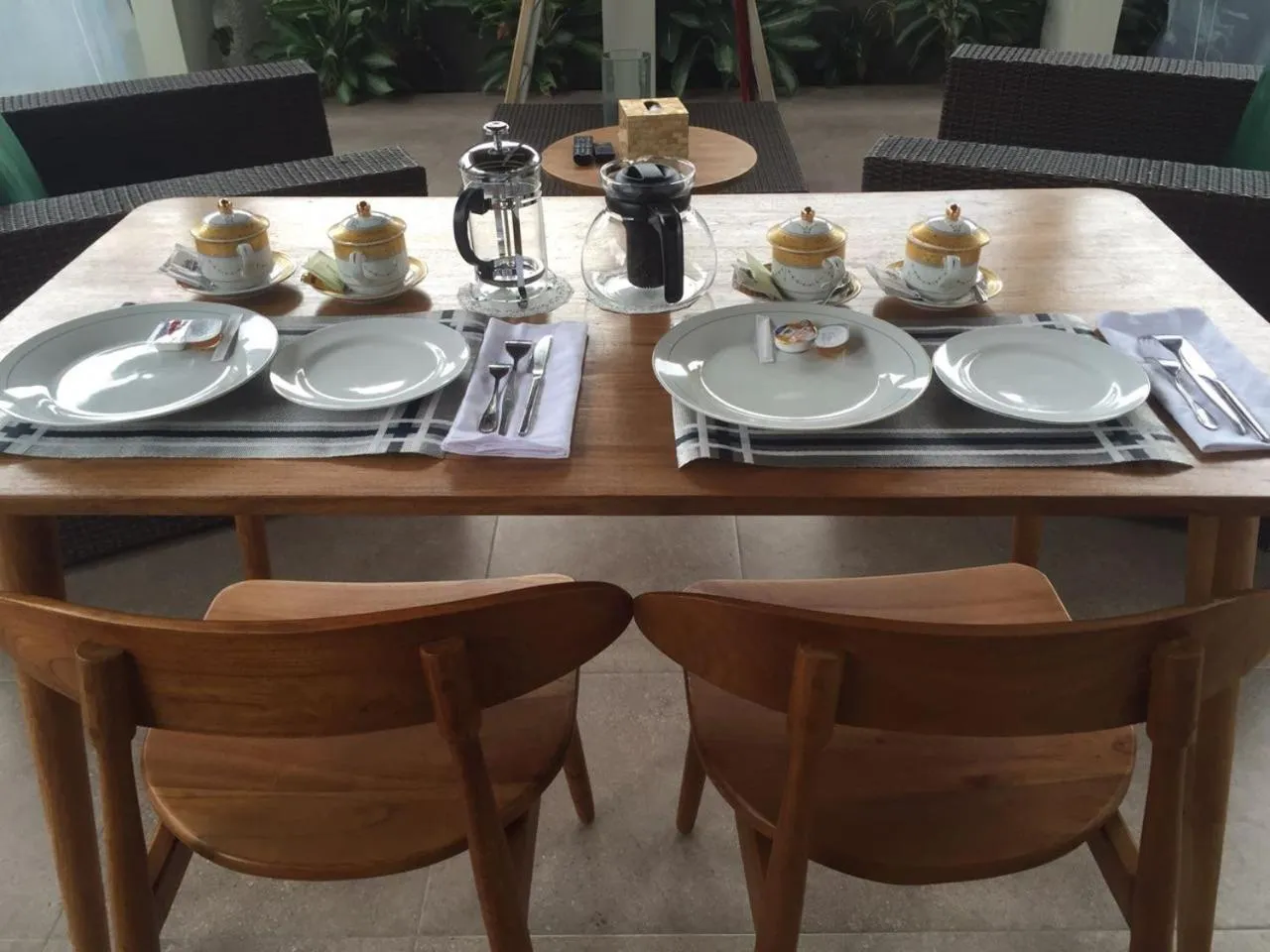Living room in The Lumbung Wood Villa