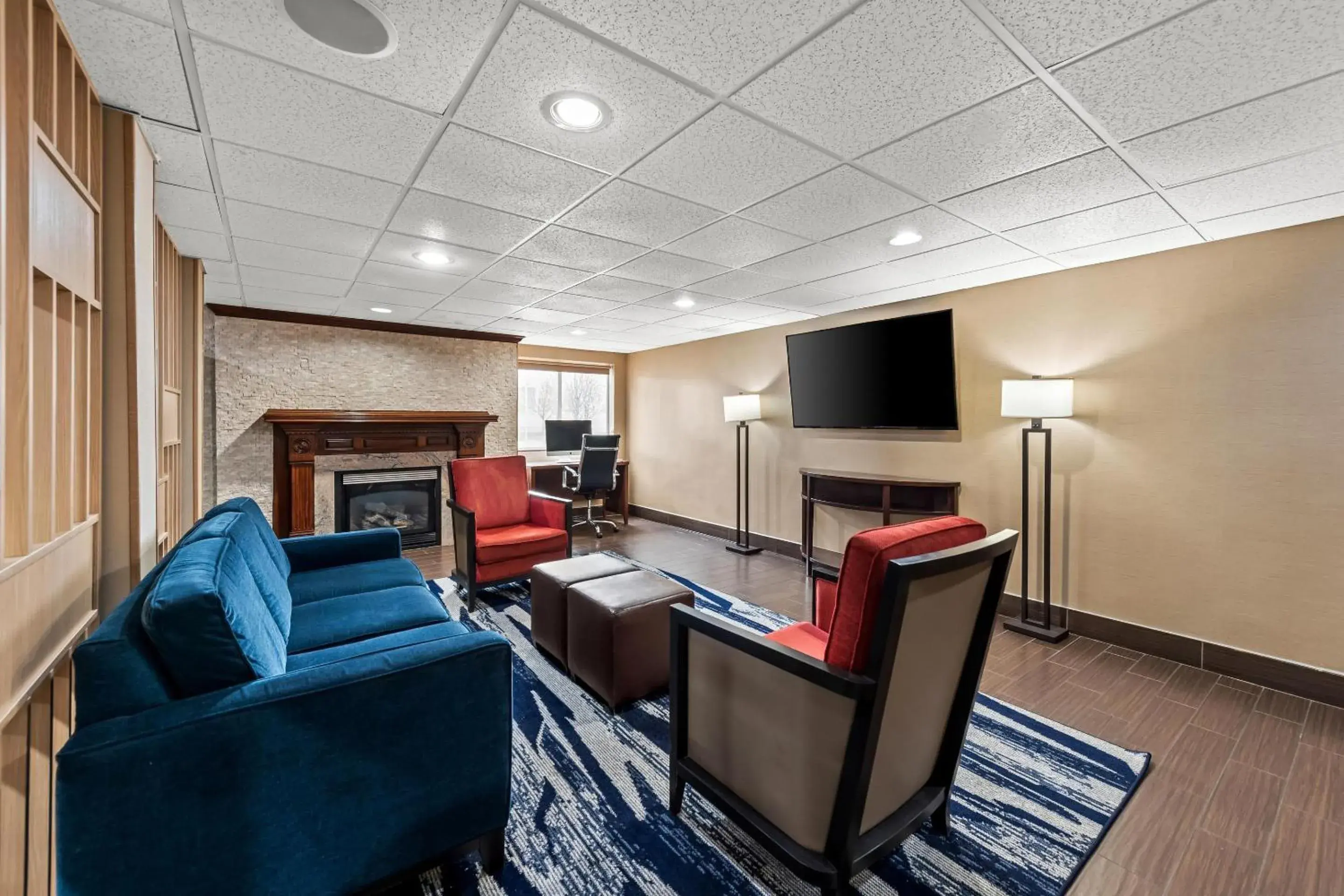 Lobby or reception in Comfort Inn & Suites Fairborn near Wright Patterson AFB Lobby or reception in Comfort Inn & Suites Fairborn near Wright Patterson AFB