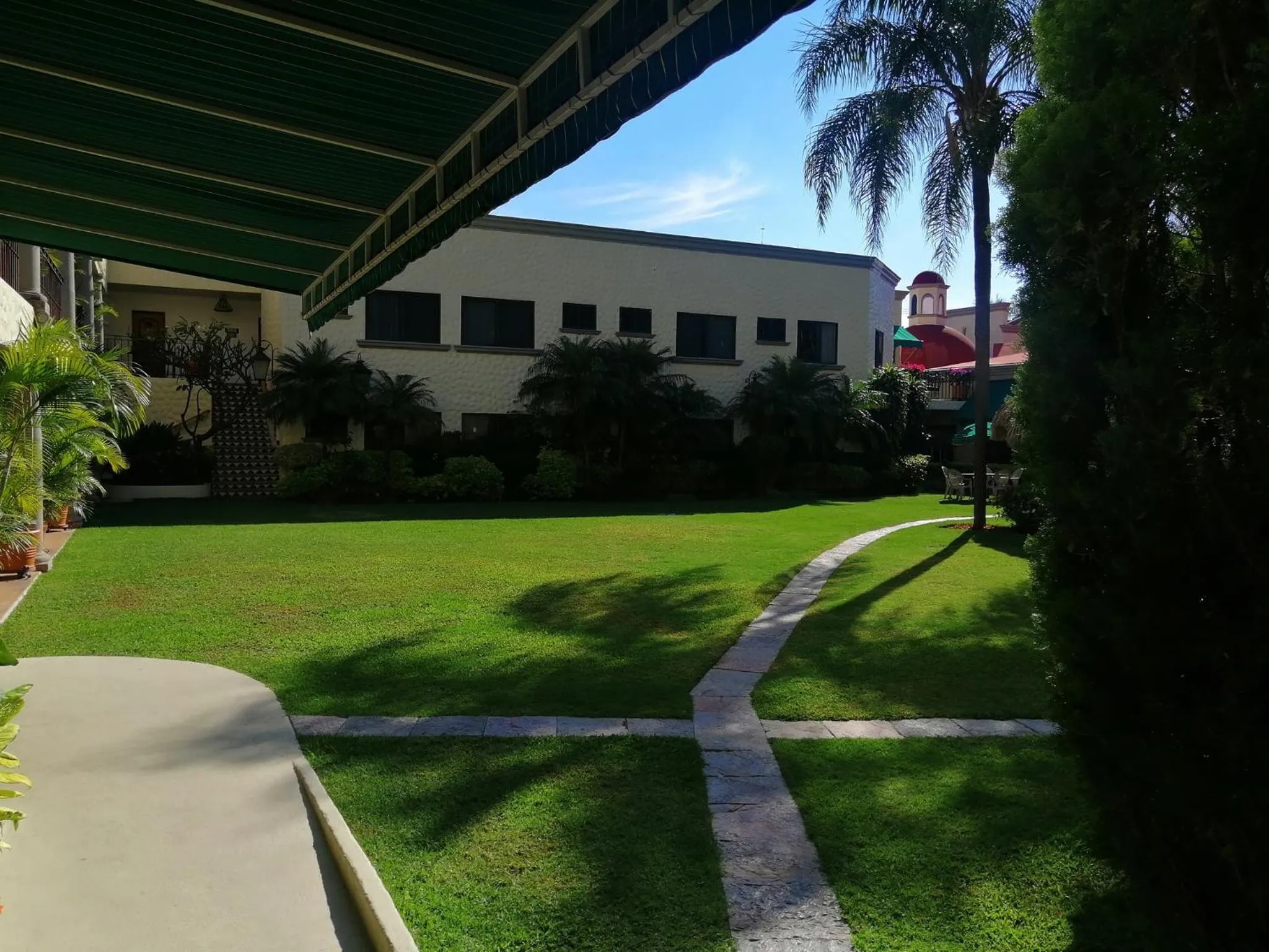 Garden view in Hotel Argento