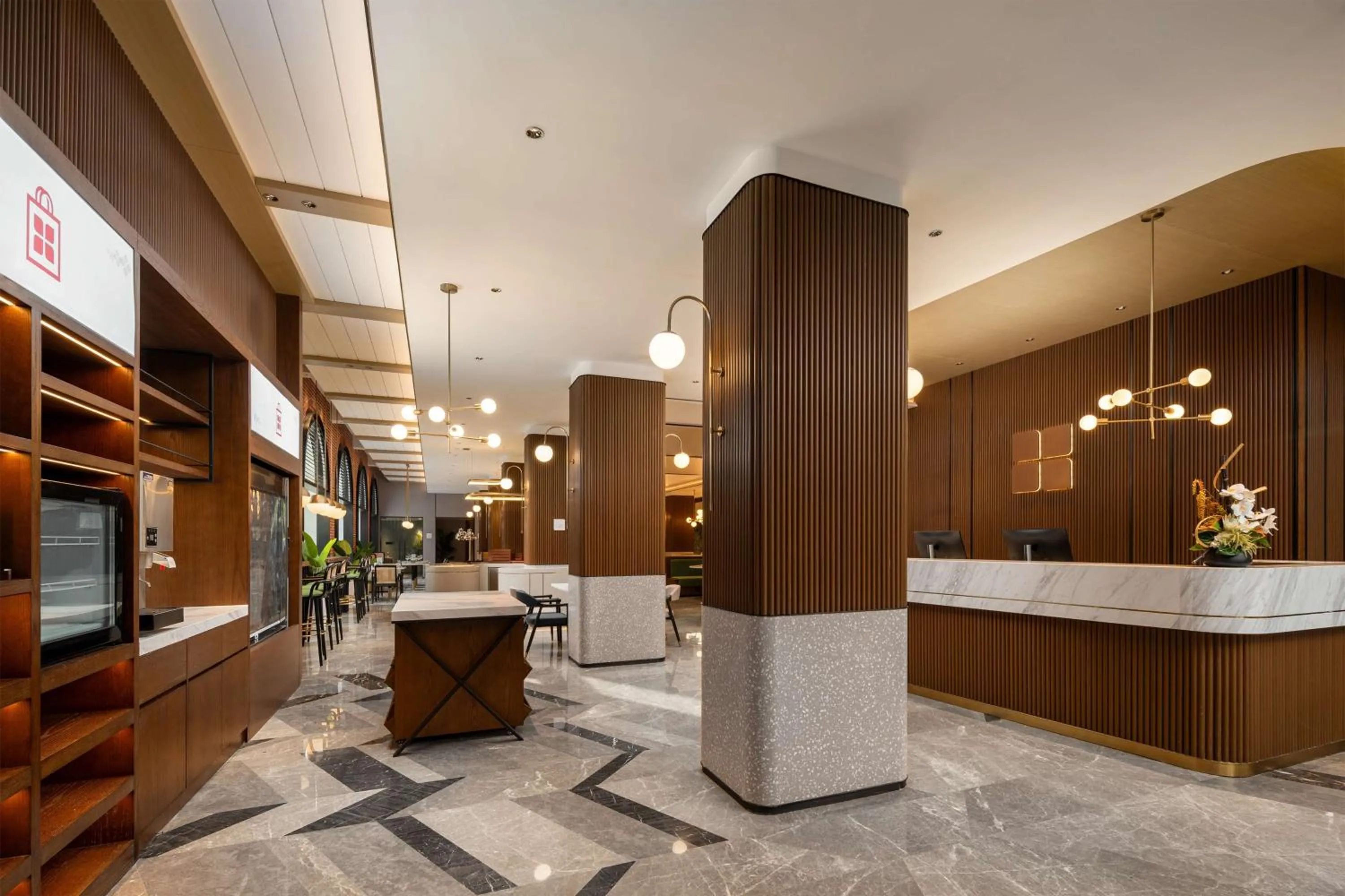 Lobby or reception in Hilton Garden Inn Shanghai Caoyang