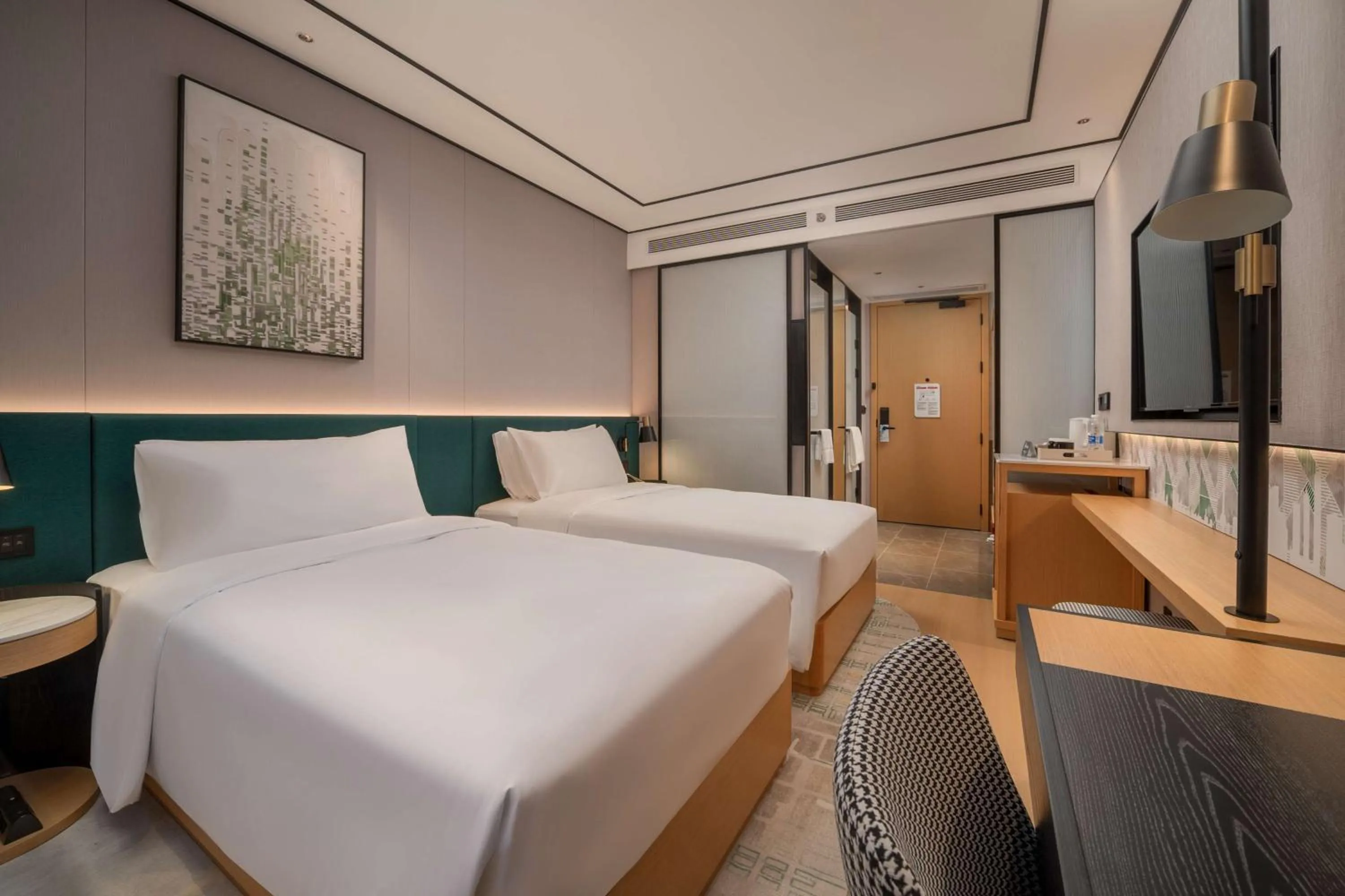 Bed in Hilton Garden Inn Shanghai Caoyang