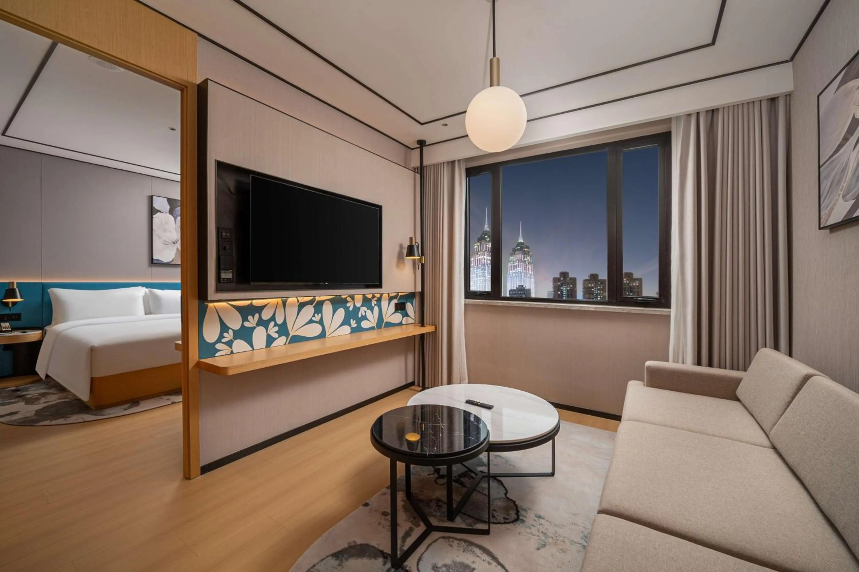 Living room in Hilton Garden Inn Shanghai Caoyang