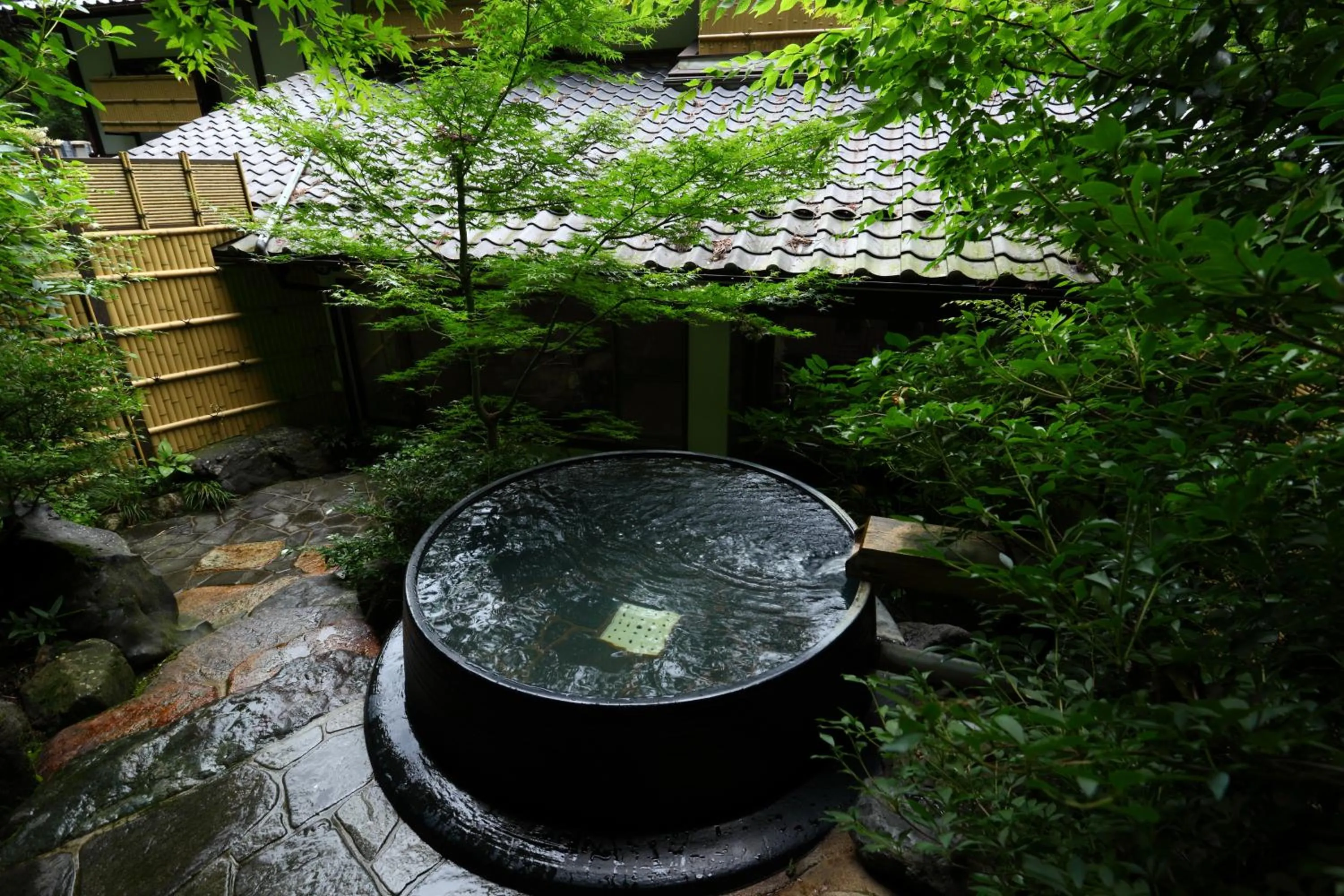 Hot Spring Bath in Kyo no Minshuku Ohara no Sato
