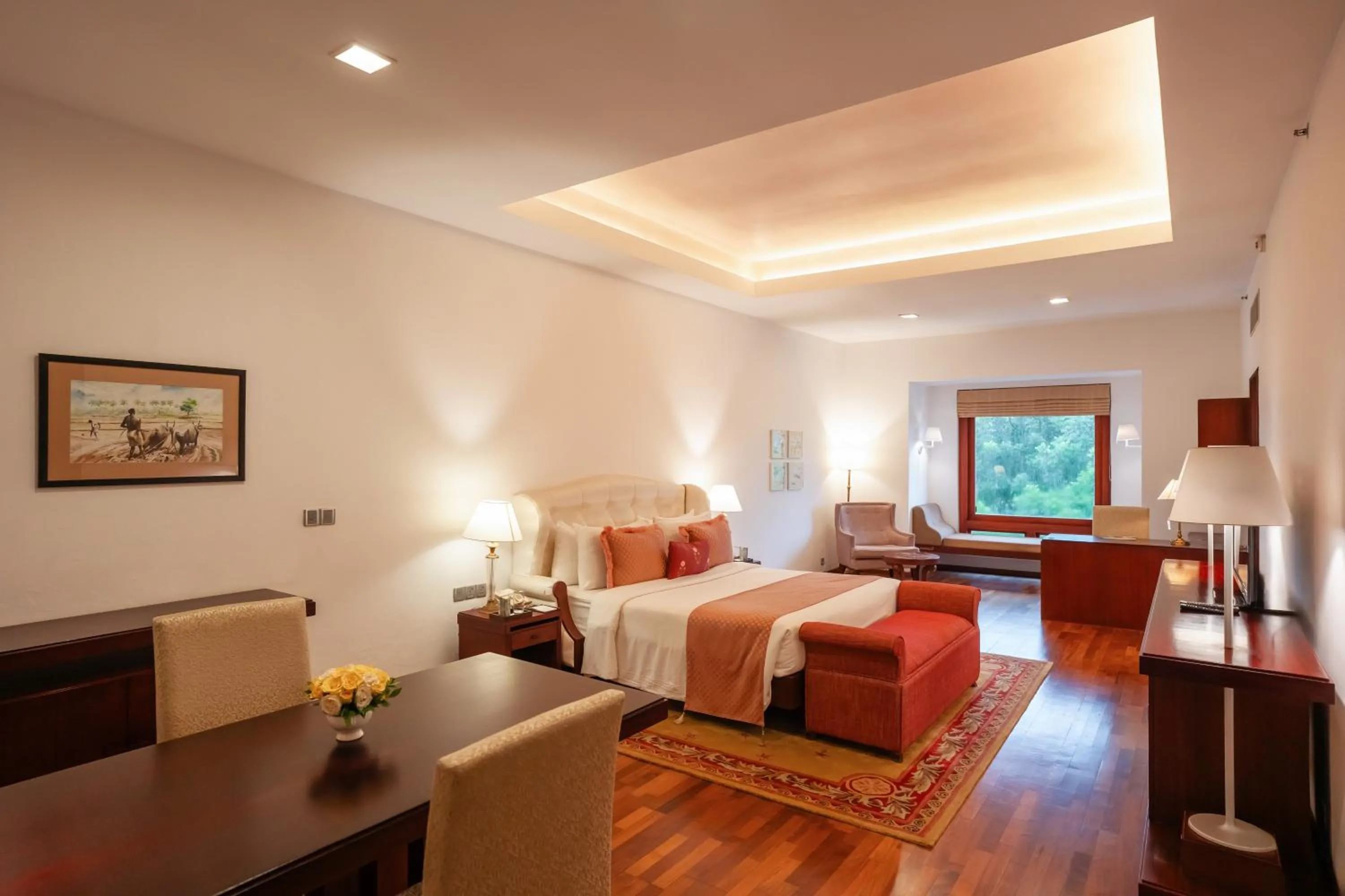 Bed in The Leela Ashtamudi, A Raviz Hotel