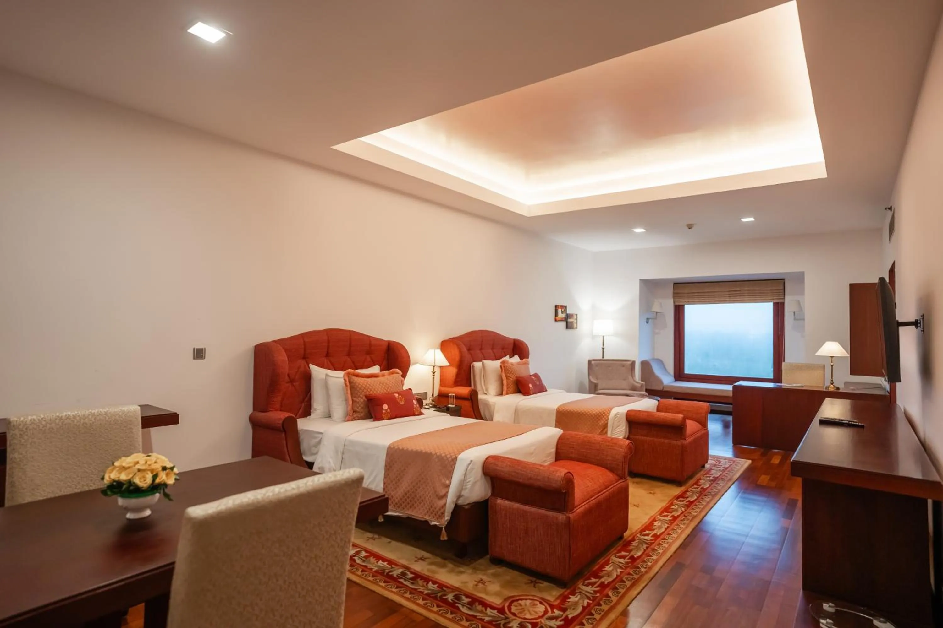 Bed in The Leela Ashtamudi, A Raviz Hotel