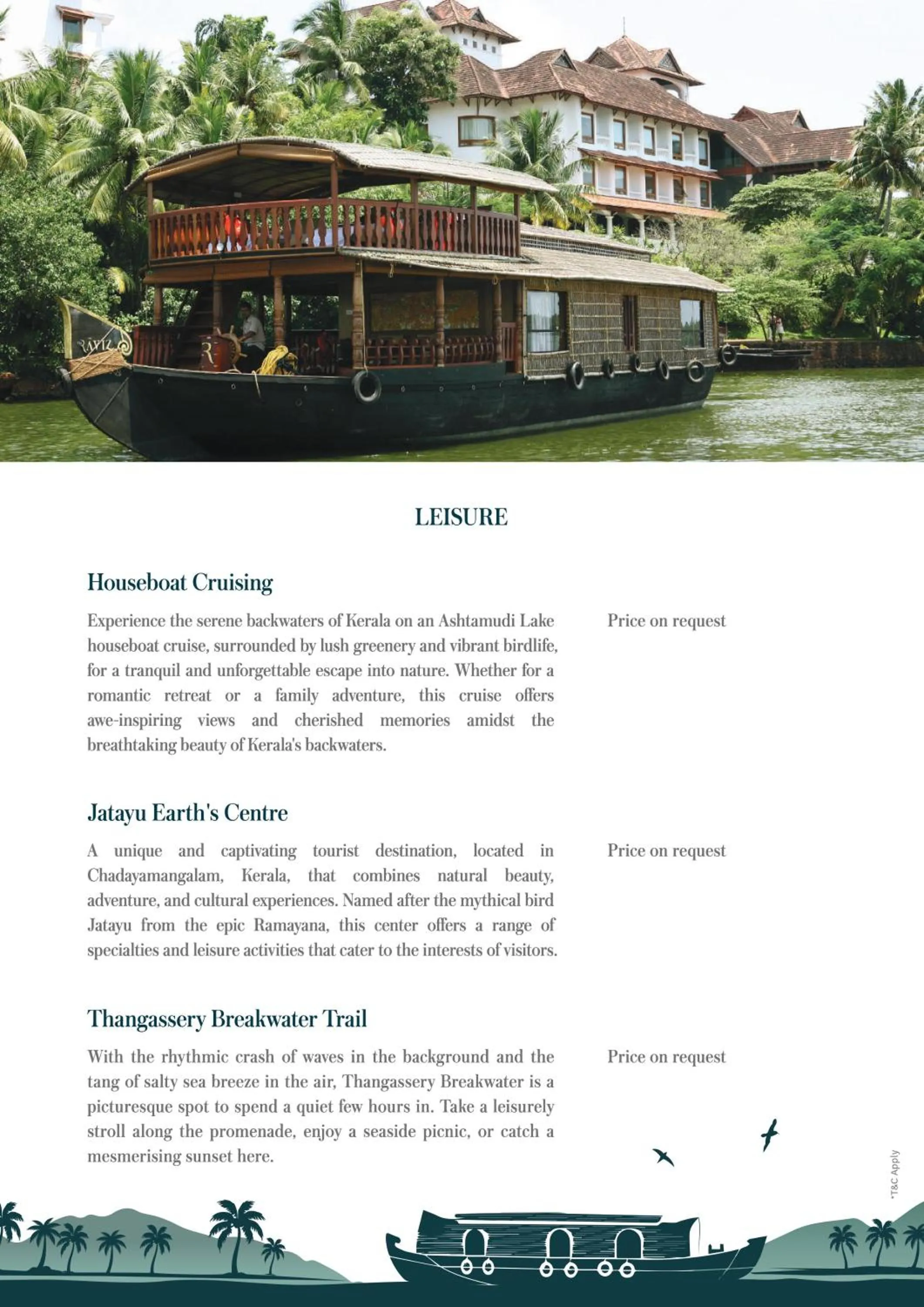 Entertainment in The Leela Ashtamudi, A Raviz Hotel