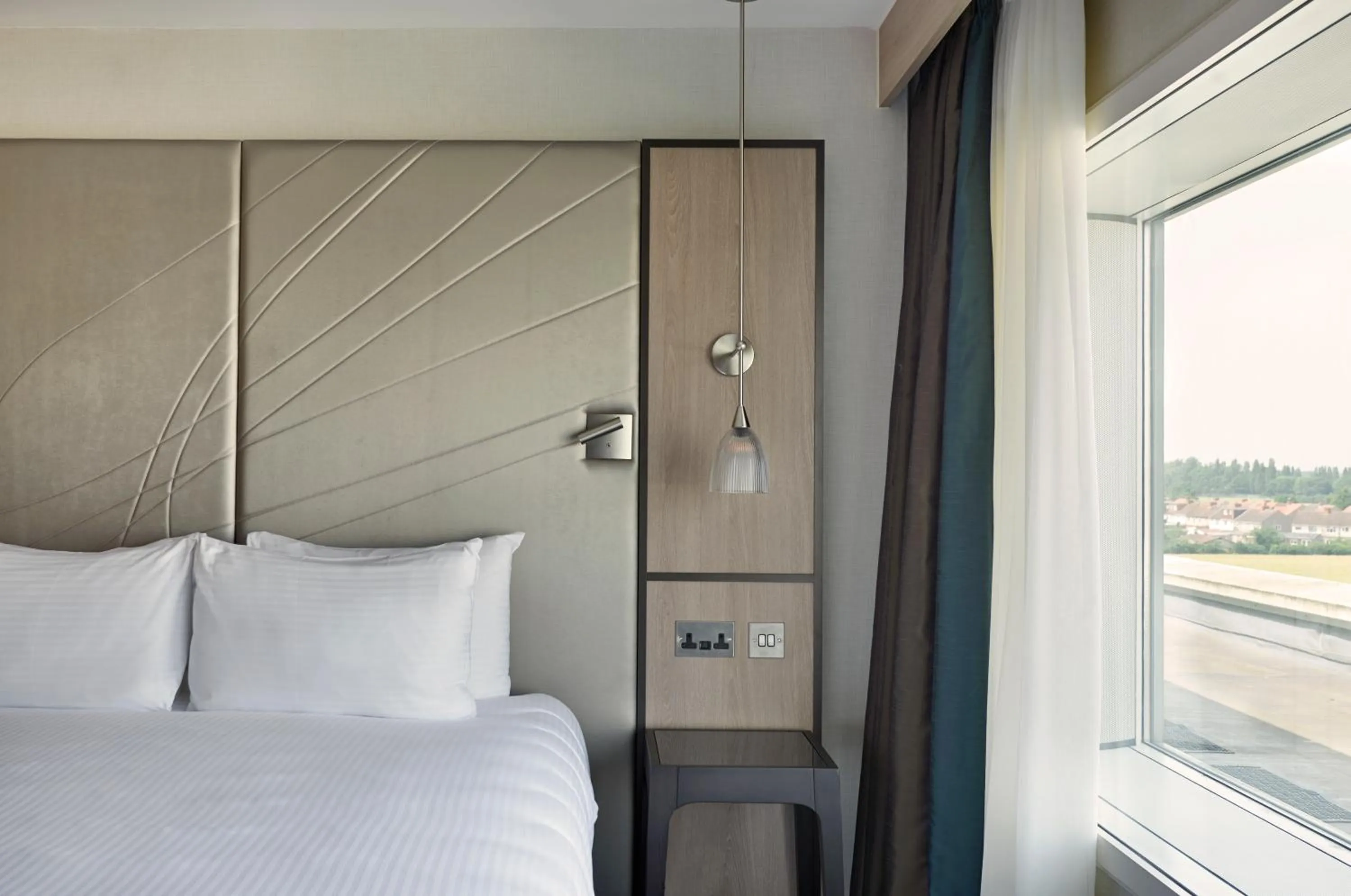 Bed in Hyatt Place London Heathrow Airport