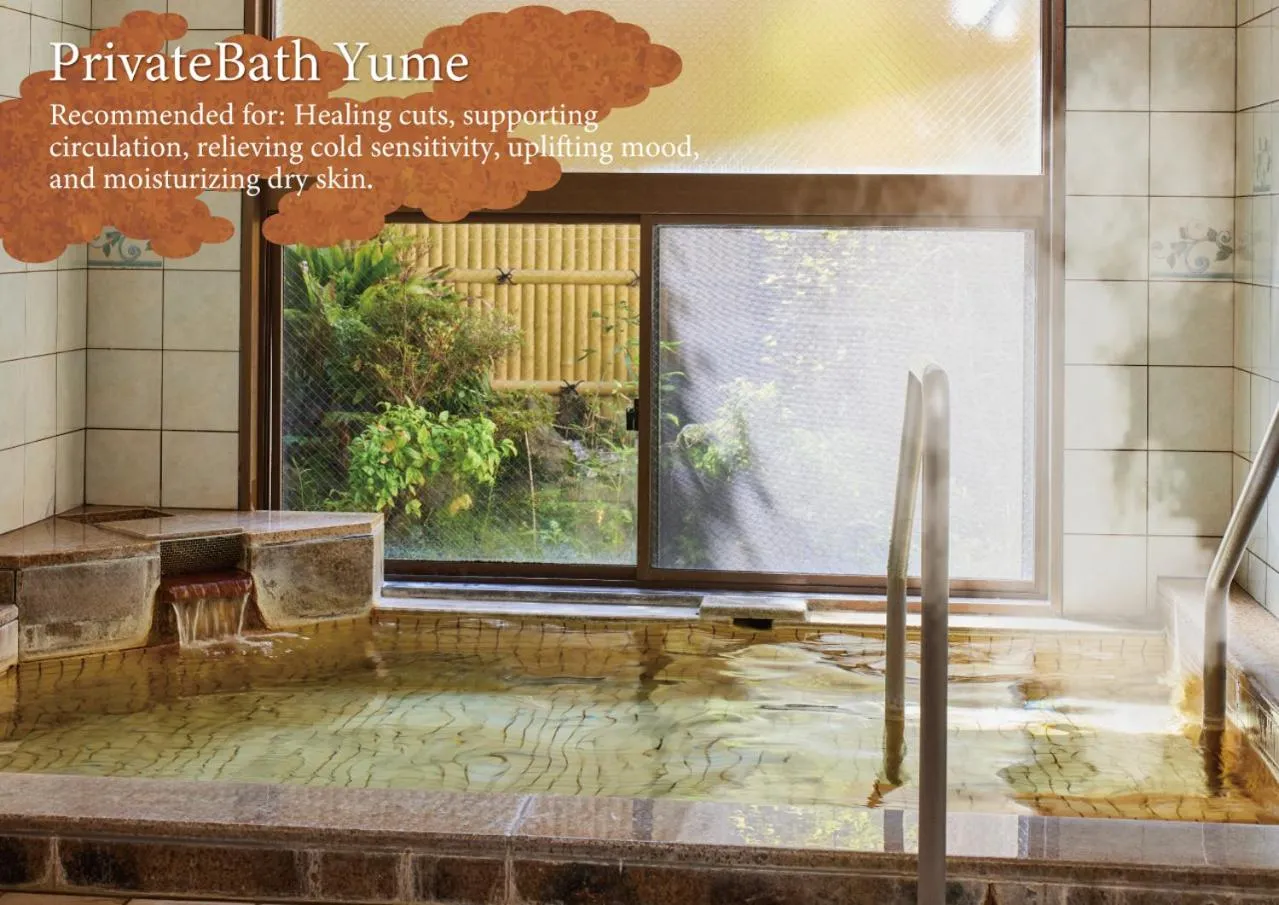 Hot Spring Bath in Kamenoi Hotel Aso Park Resort