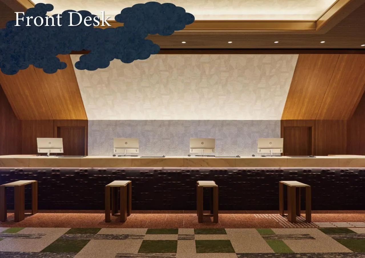 Lobby or reception in Kamenoi Hotel Aso Park Resort