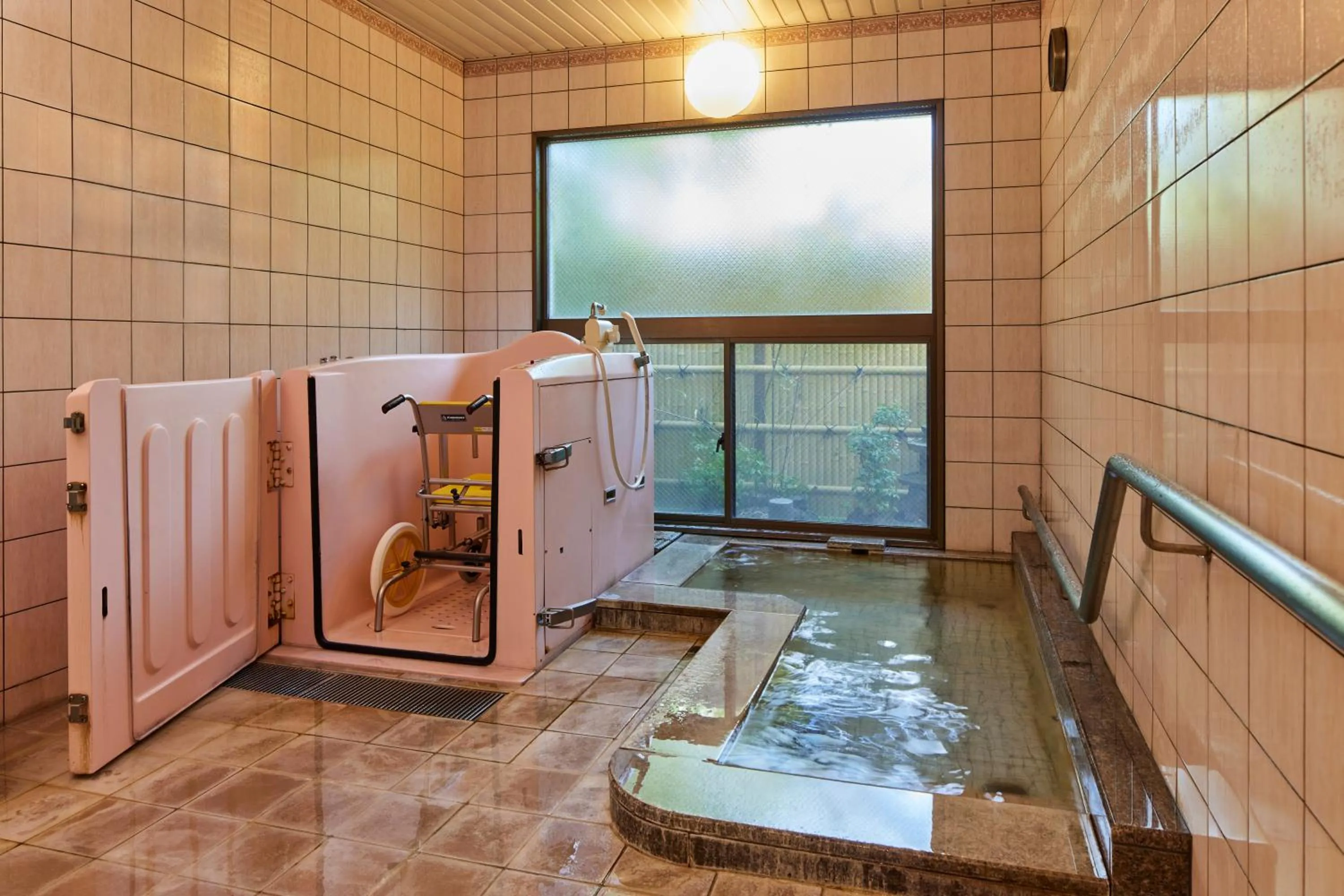 Hot Spring Bath in Kamenoi Hotel Aso Park Resort