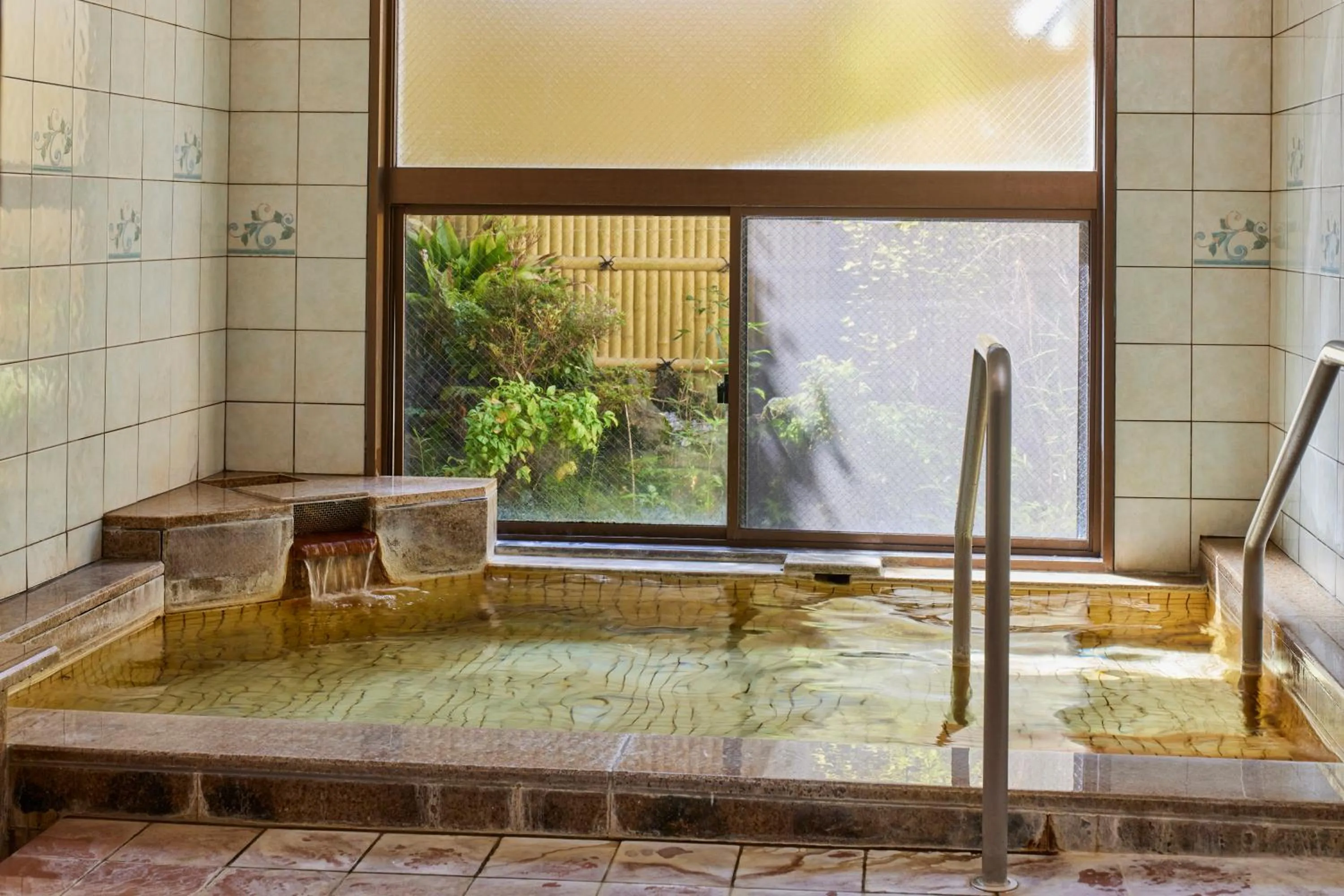 Hot Spring Bath in Kamenoi Hotel Aso Park Resort