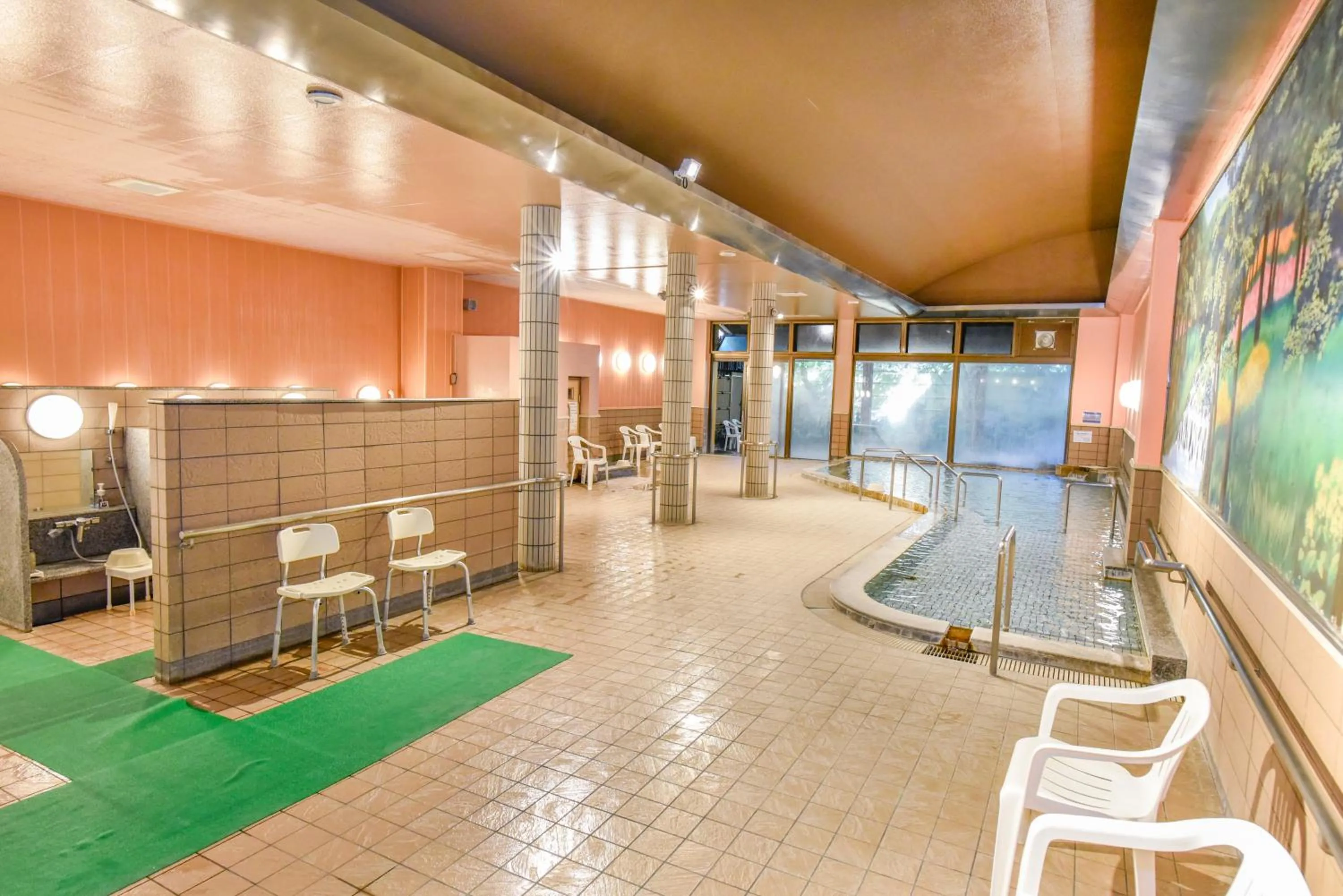 Hot Spring Bath in Kamenoi Hotel Aso Park Resort