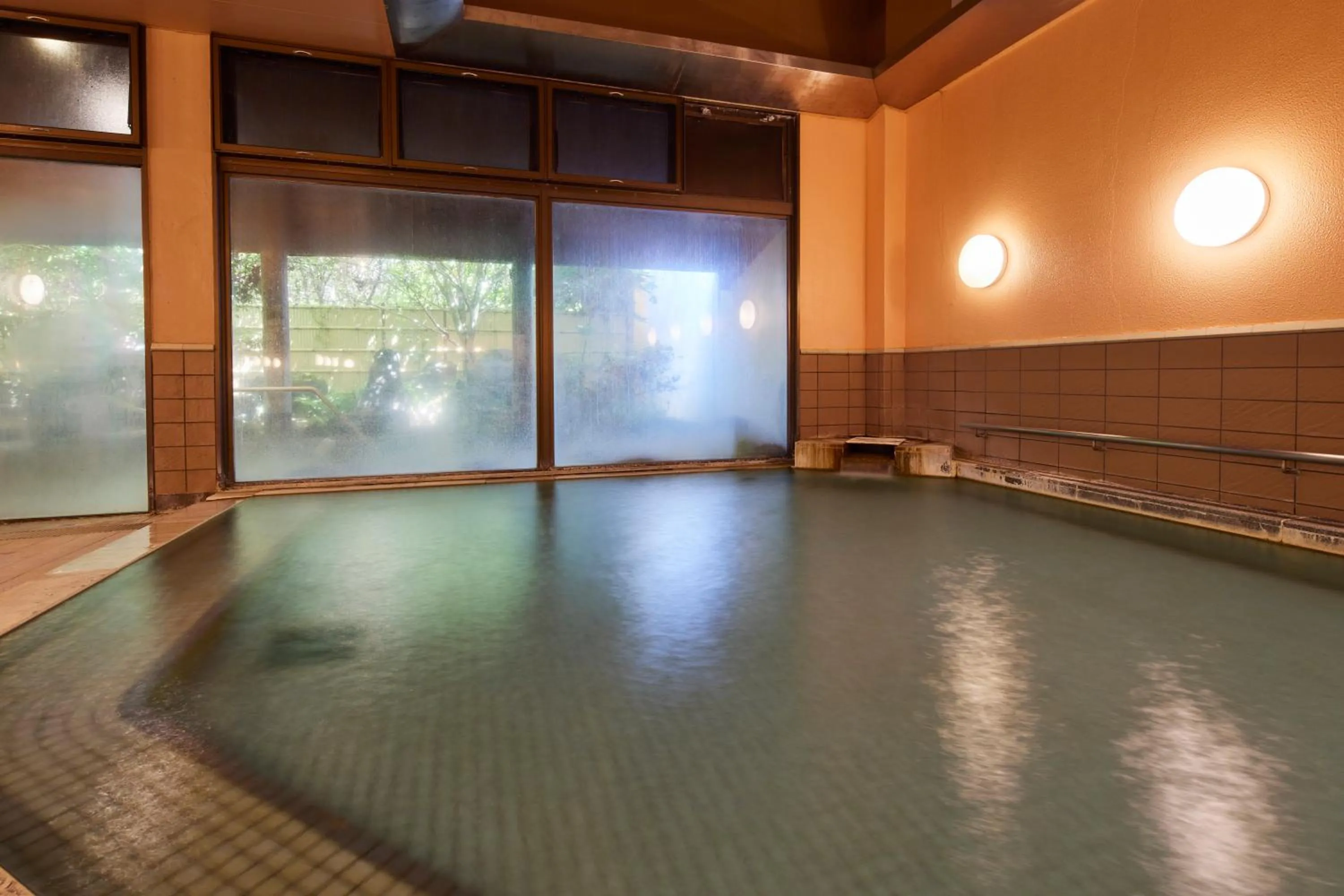 Hot Spring Bath in Kamenoi Hotel Aso Park Resort