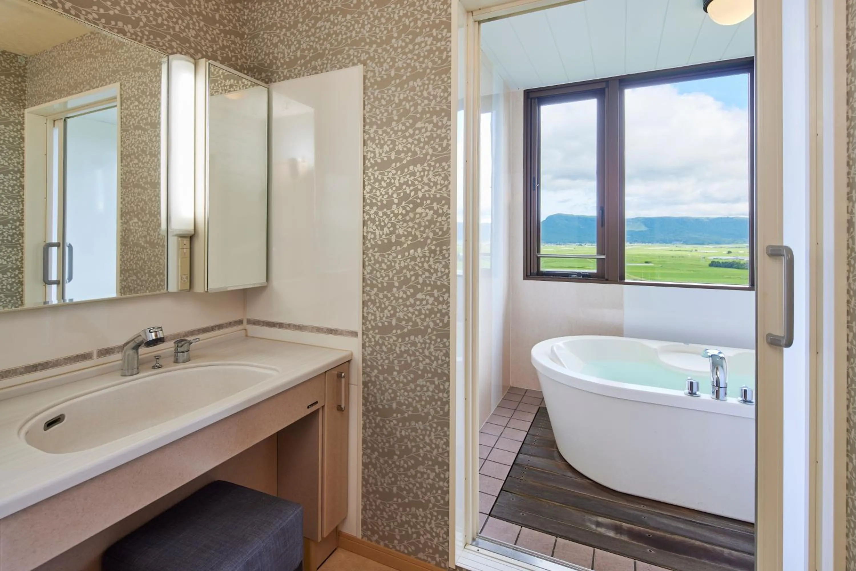 Bathroom in Kamenoi Hotel Aso Park Resort