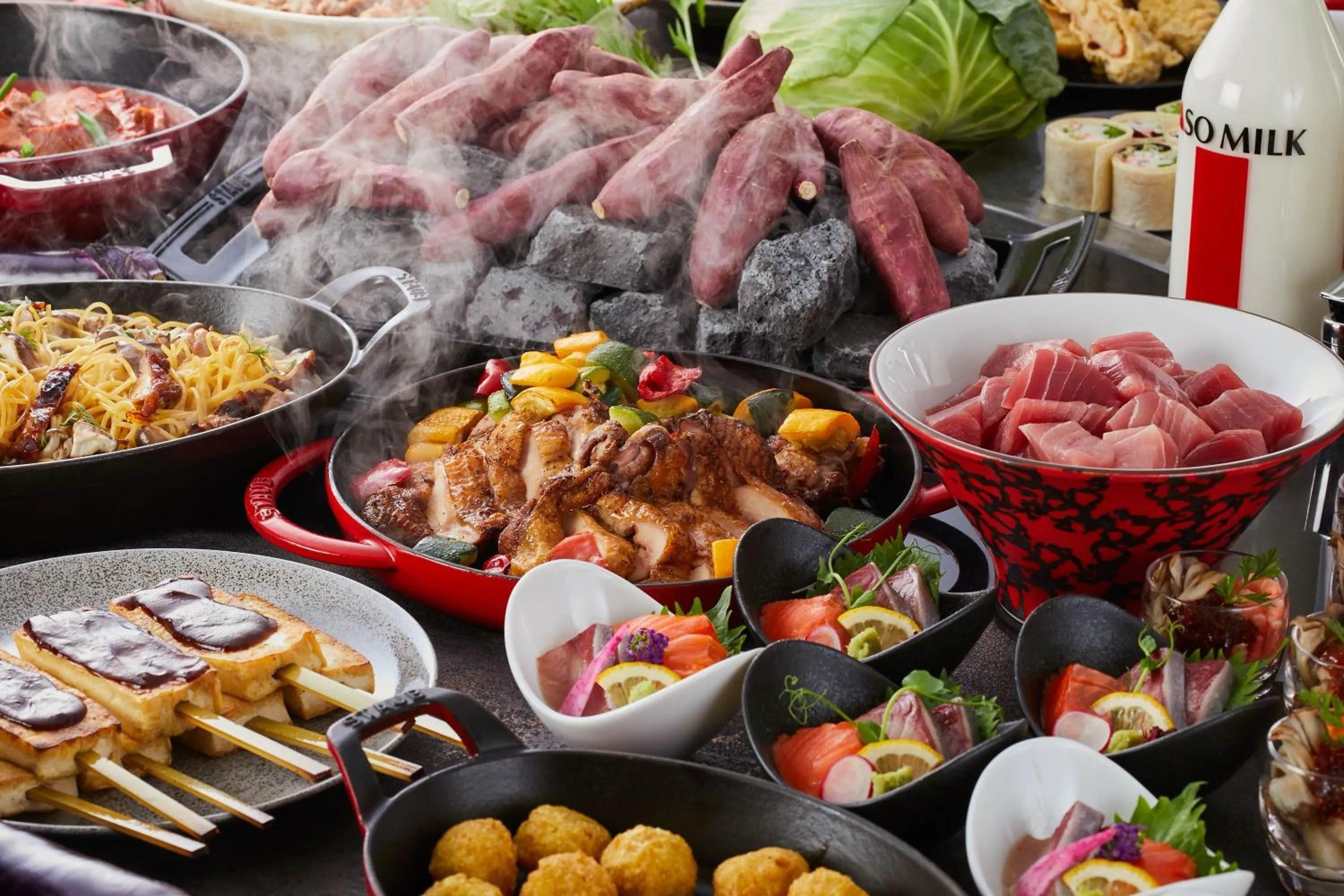 Dinner in Kamenoi Hotel Aso Park Resort