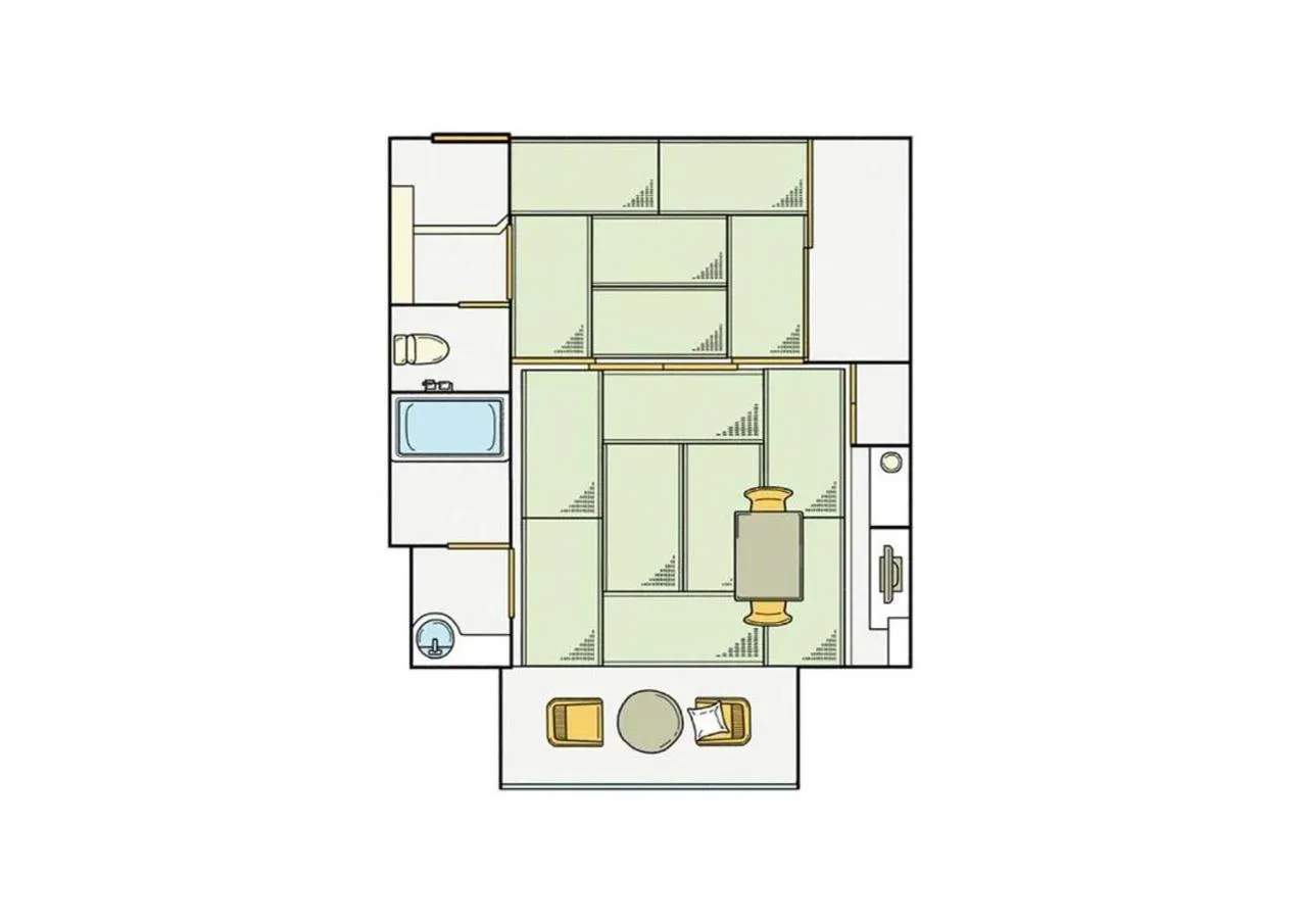 Floor plan in Kamenoi Hotel Aso Park Resort