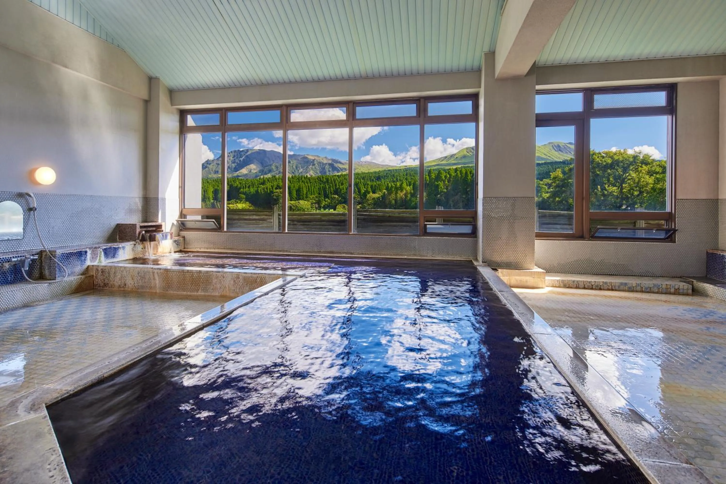 Hot Spring Bath in Kamenoi Hotel Aso Park Resort