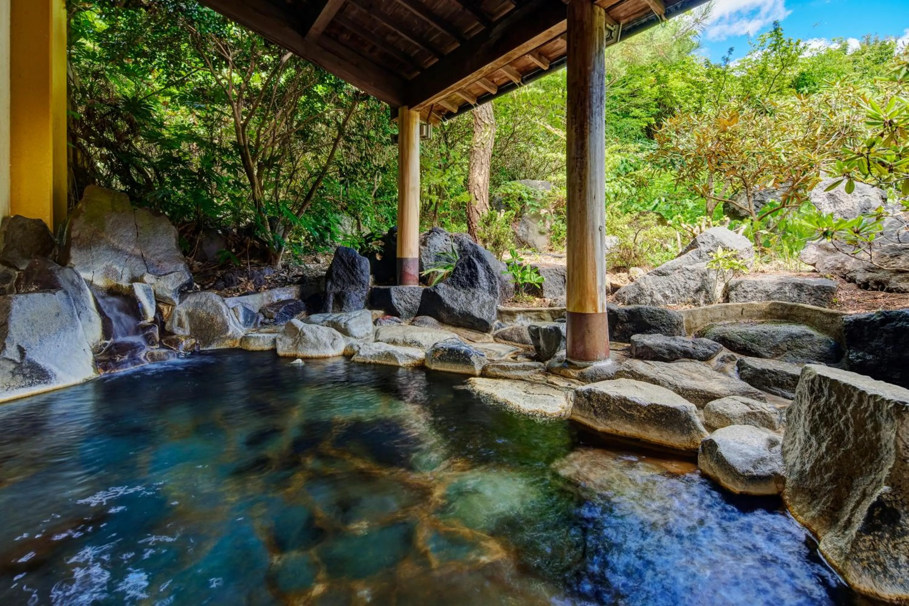 Hot Spring Bath in Kamenoi Hotel Aso Park Resort