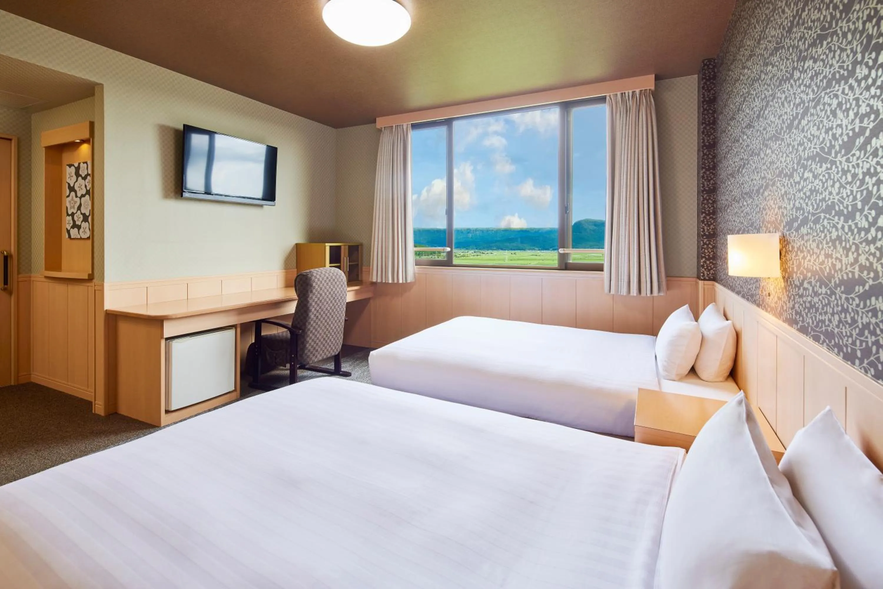 Bedroom, Bed in Kamenoi Hotel Aso Park Resort