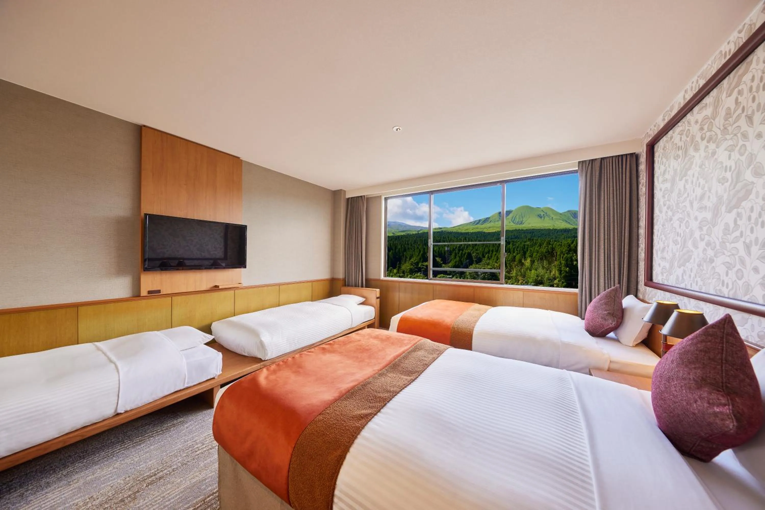 Bedroom, Bed in Kamenoi Hotel Aso Park Resort