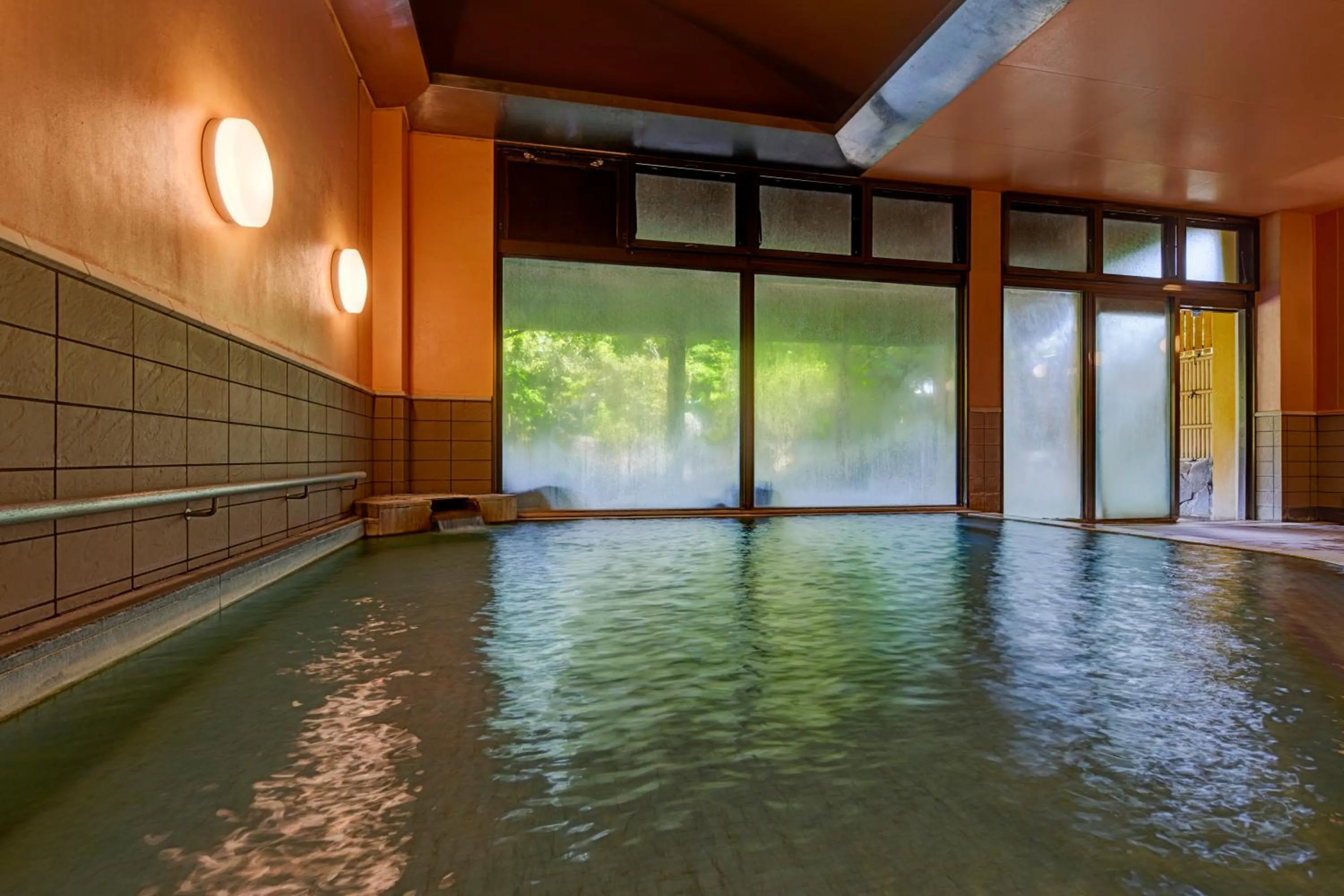 Hot Spring Bath in Kamenoi Hotel Aso Park Resort