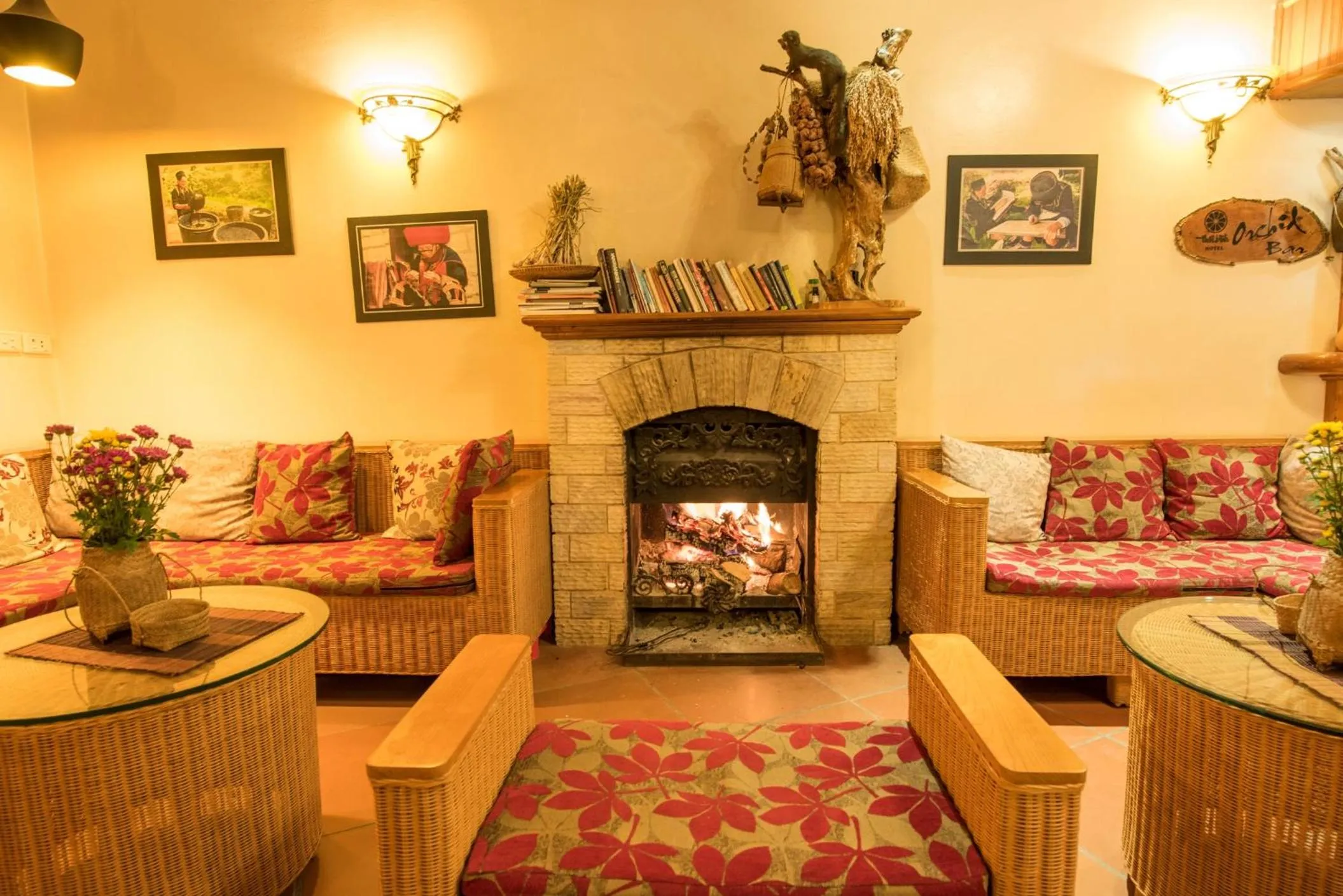 Living room in Thai Binh Sapa Hotel
