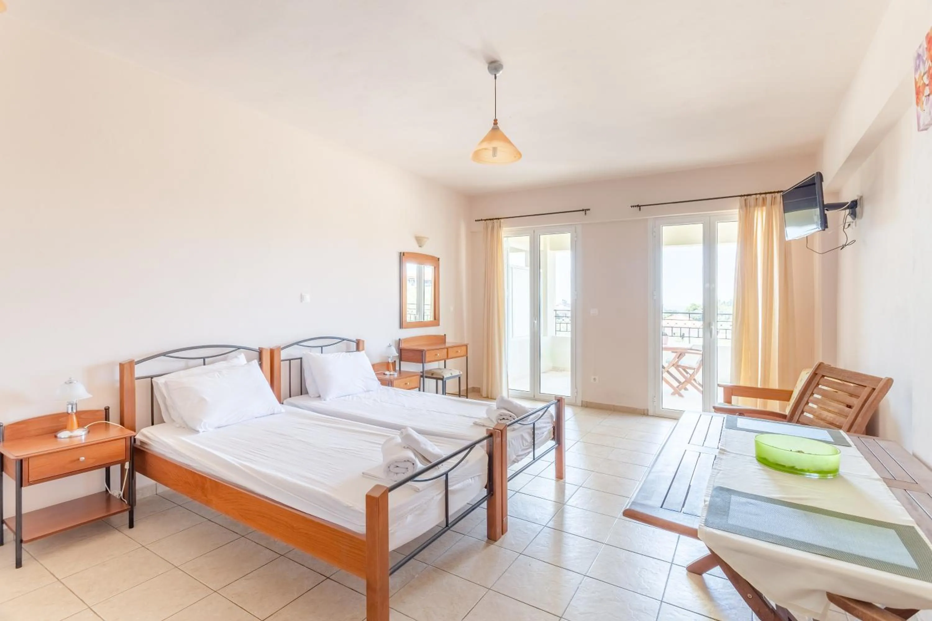 Bed in Hotel Aphrodite