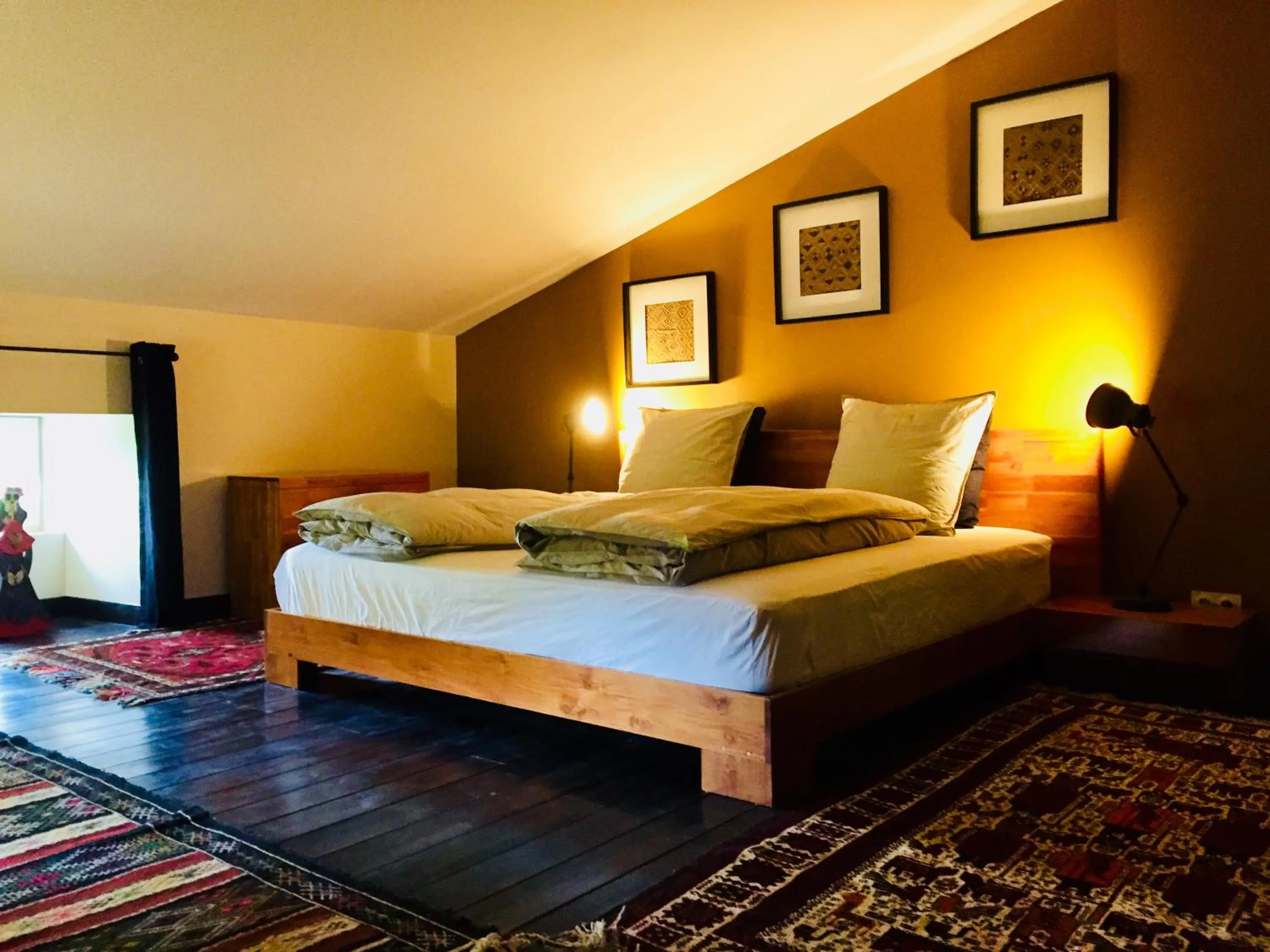 Bedroom, Bed in Moulin A