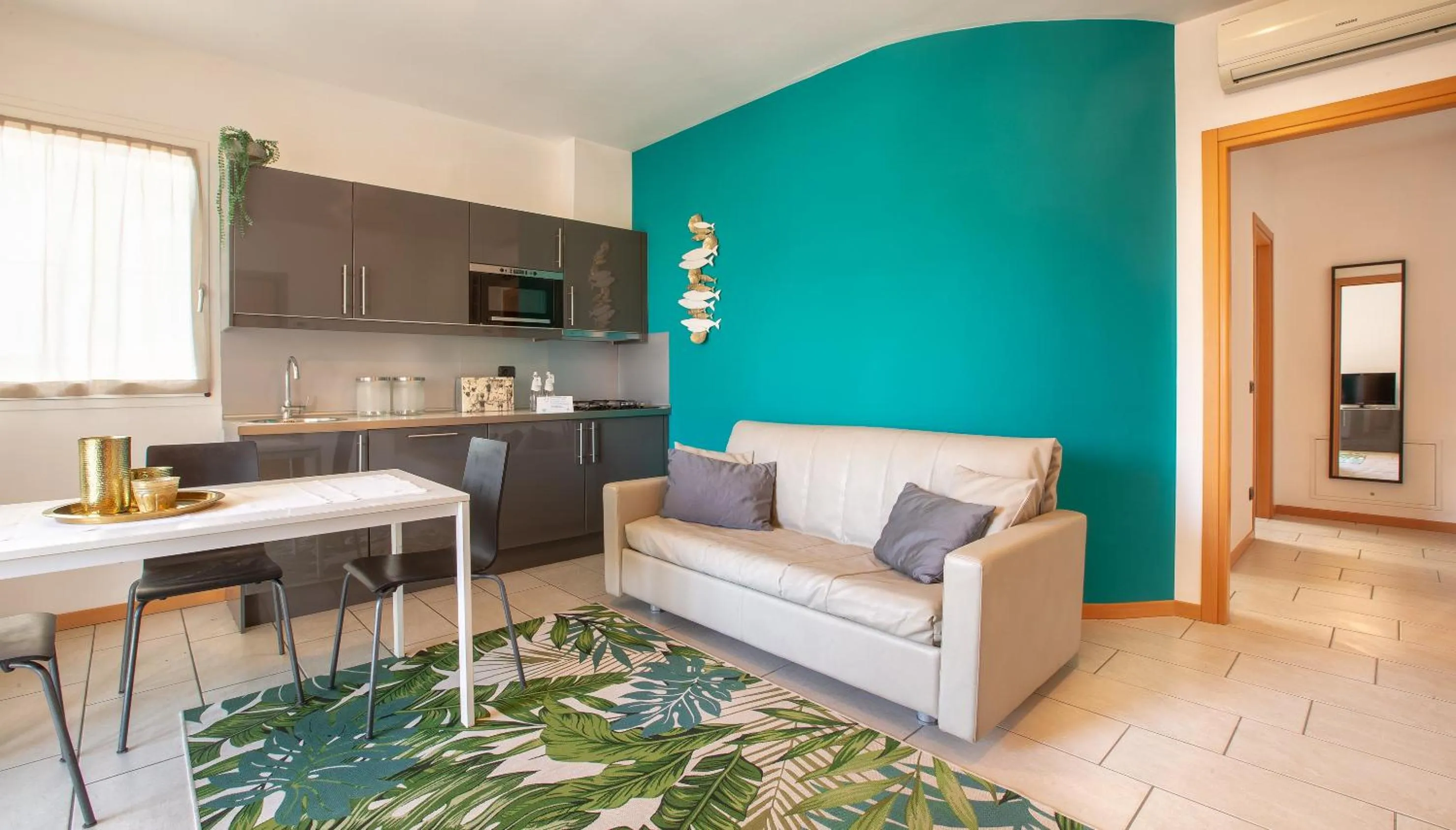 Kitchen or kitchenette in D-Place Hotel & Suite