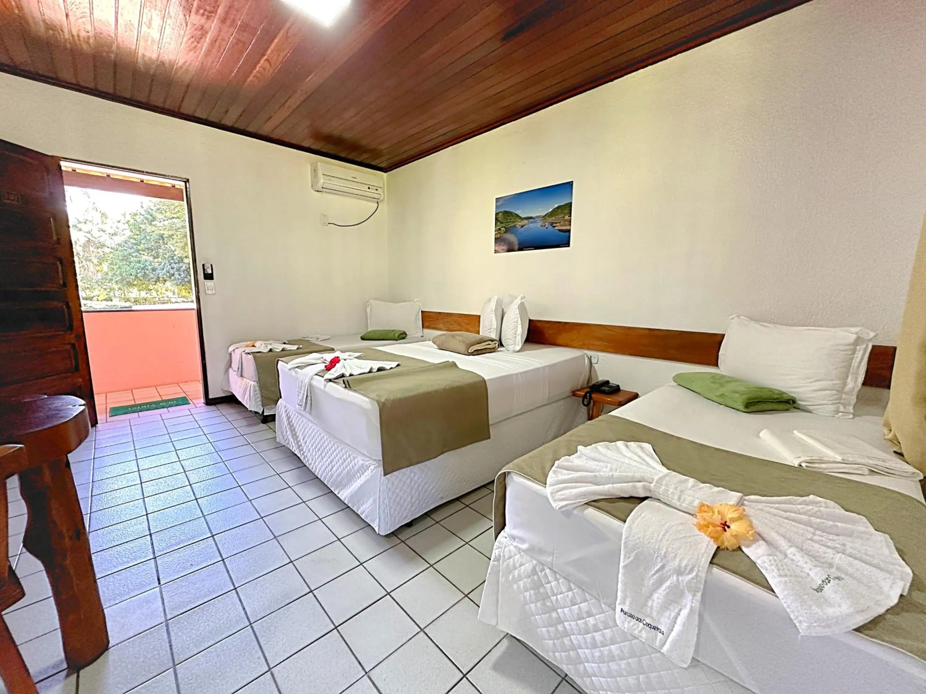 Area and facilities, Bed in Eco Pousada Paraíso dos Coqueirais