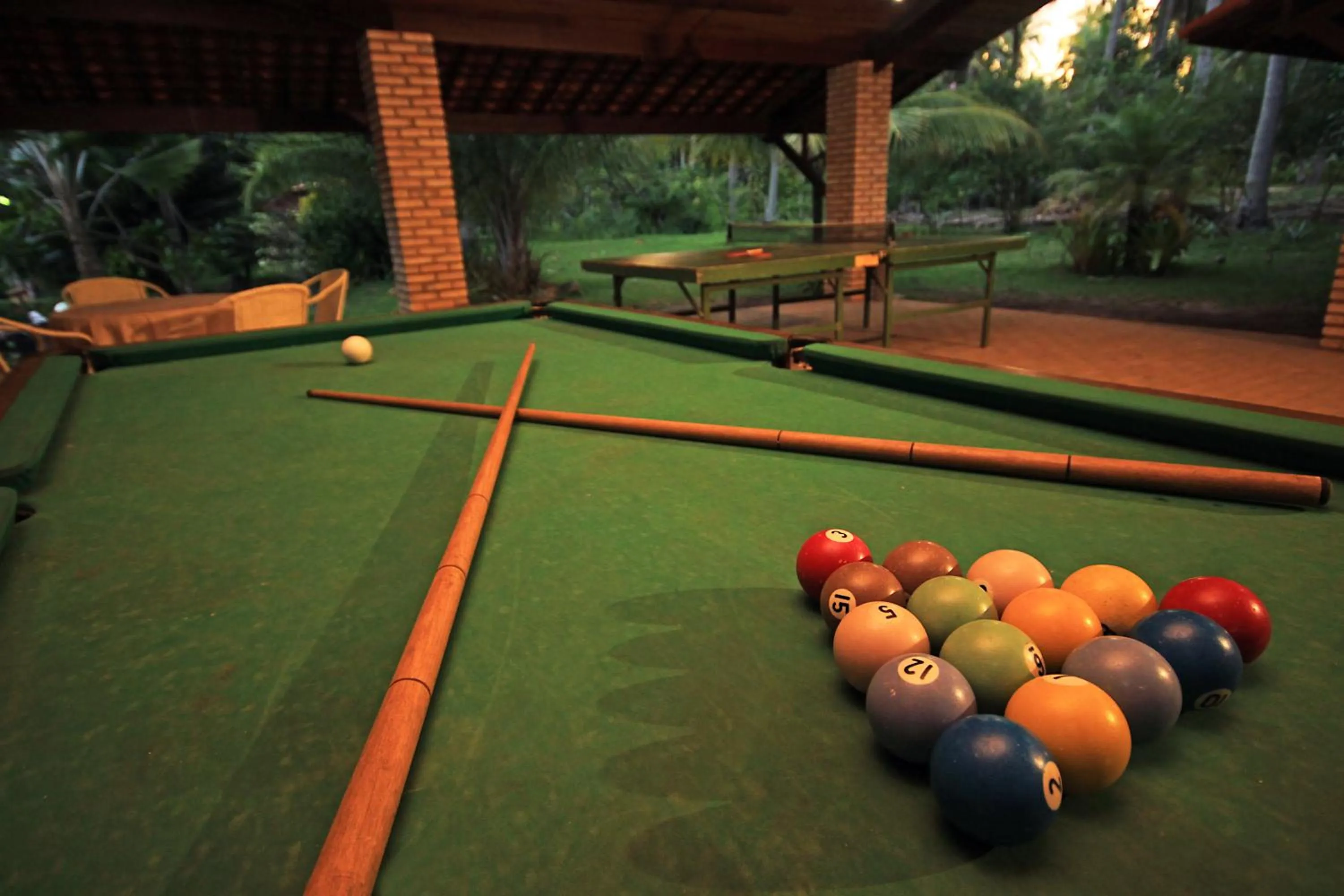 Billiard in Eco Pousada Paraíso dos Coqueirais