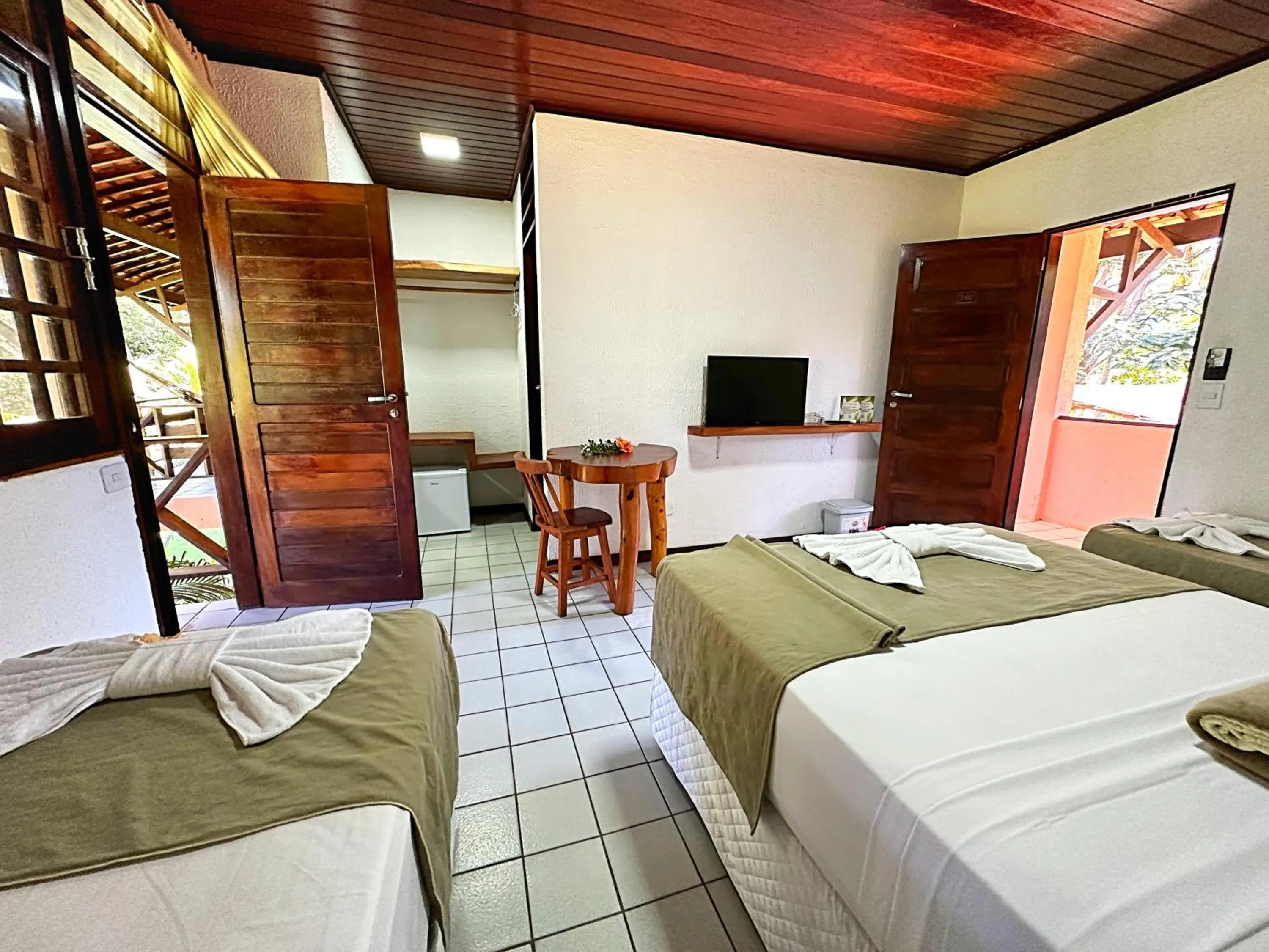 Area and facilities, Bed in Eco Pousada Paraíso dos Coqueirais