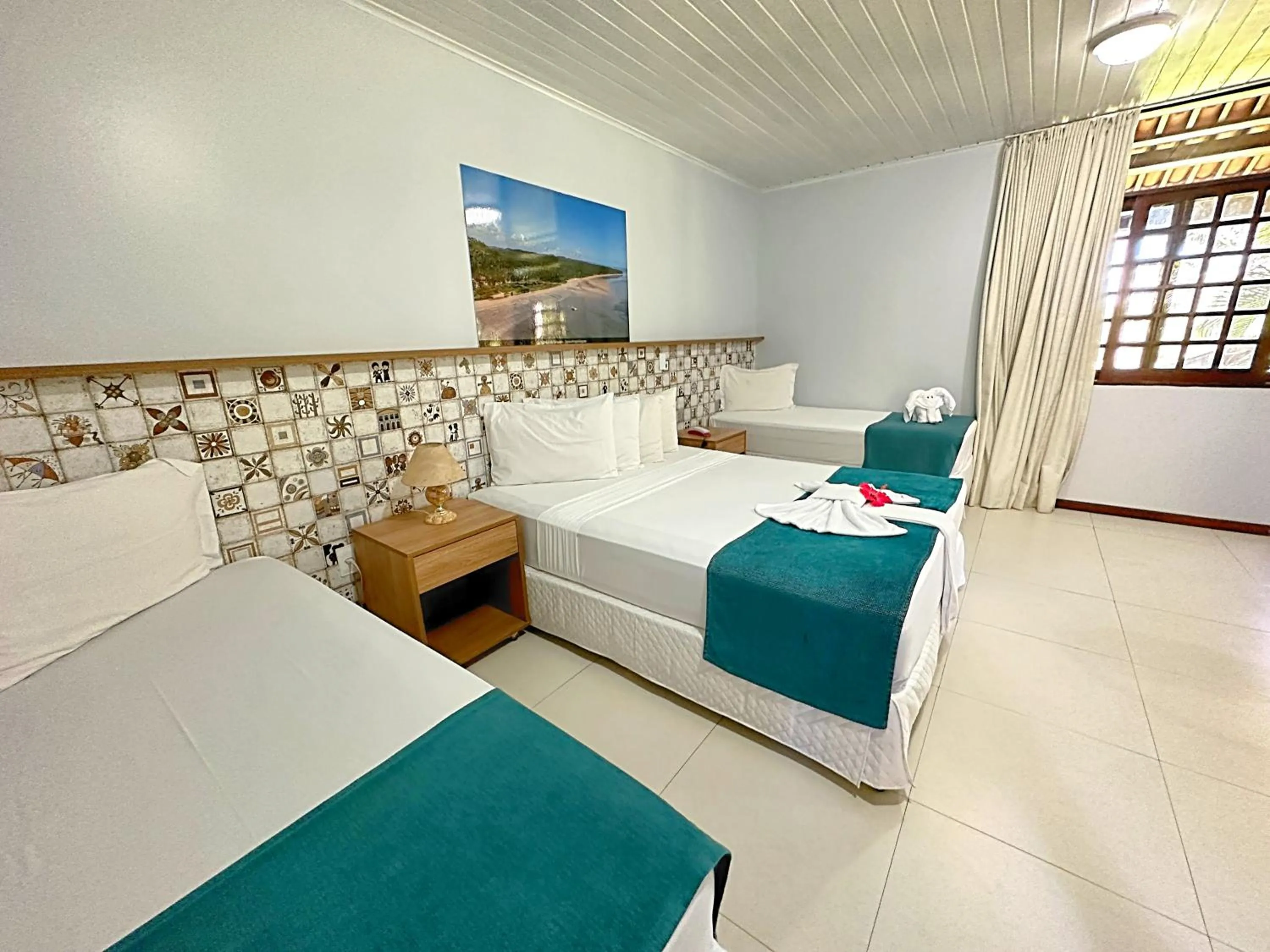 Area and facilities, Bed in Eco Pousada Paraíso dos Coqueirais